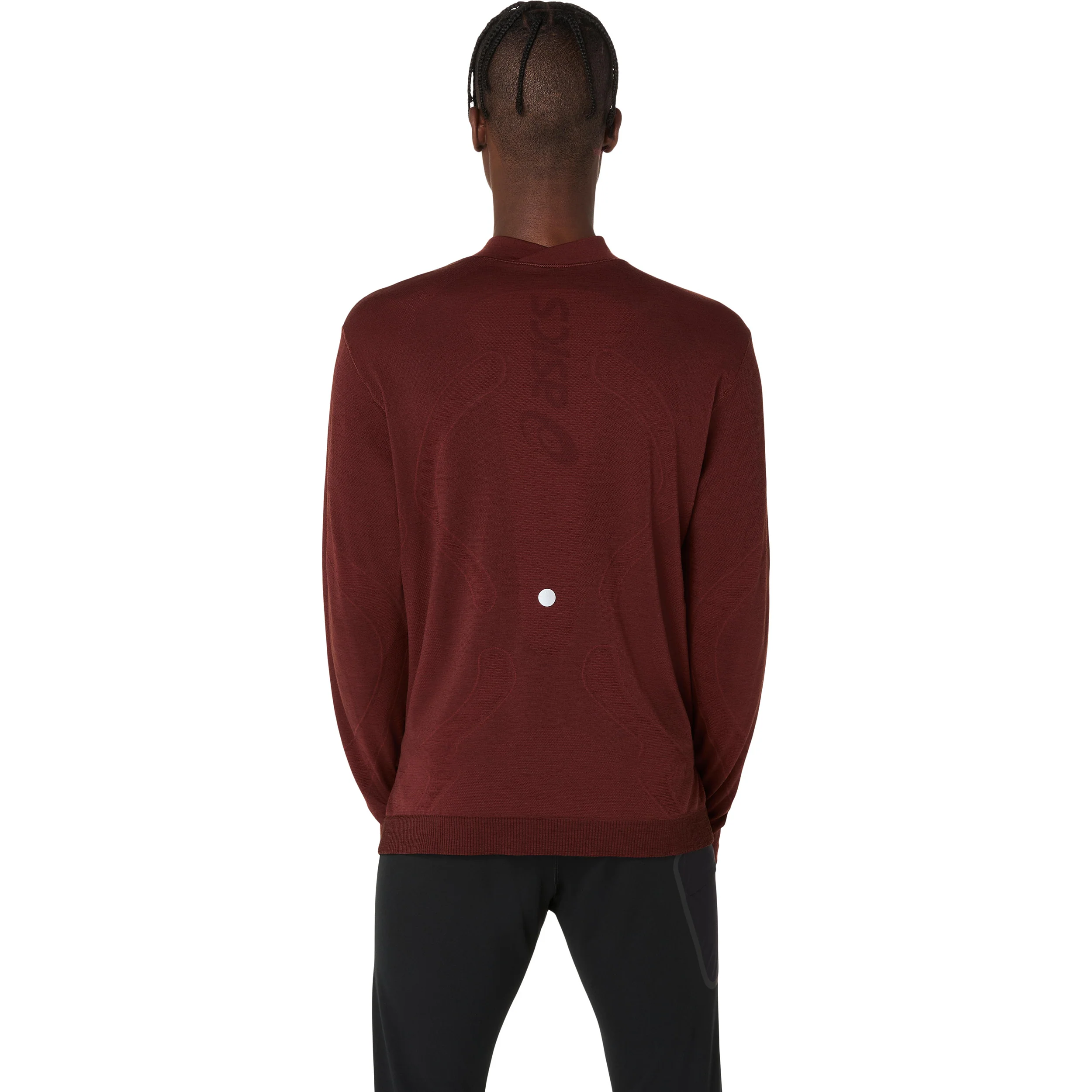 Road Winter Seamless Laufshirt Herren-weinrot - Image 3