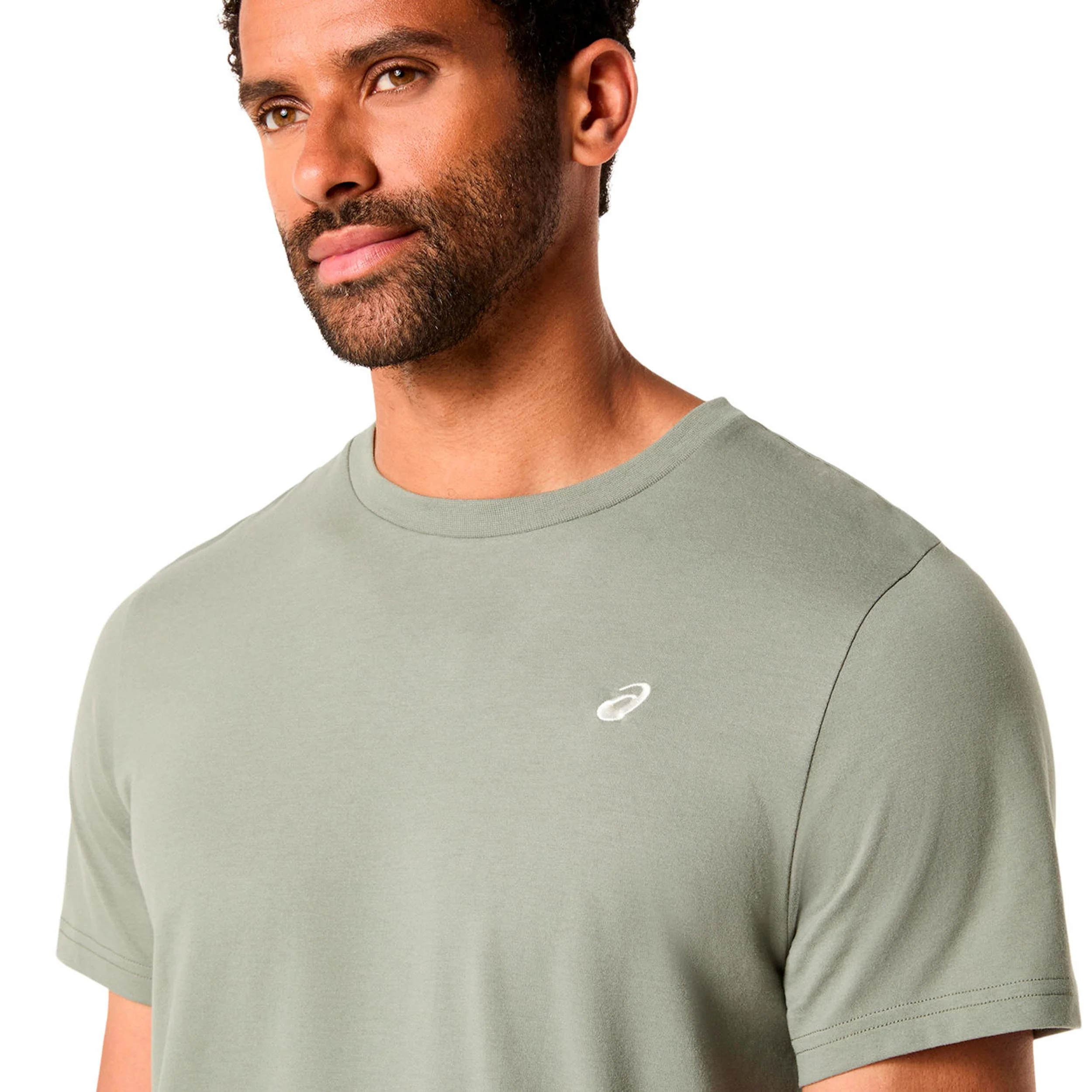 Spiral Embroidery Laufshirt Herren-grün - Image 6