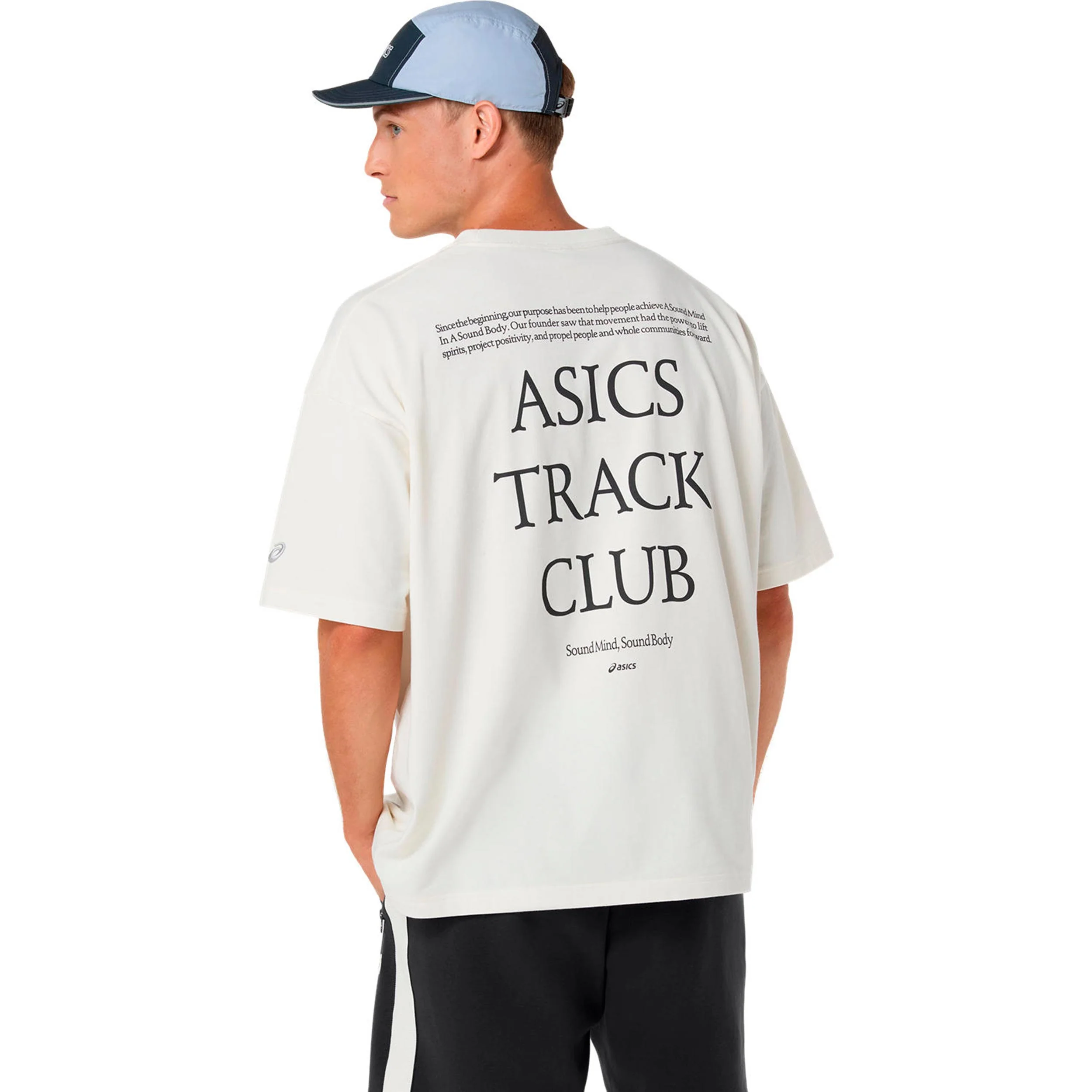 Track Club Heritage Relaxed Laufshirt Unisex-beige - Image 2