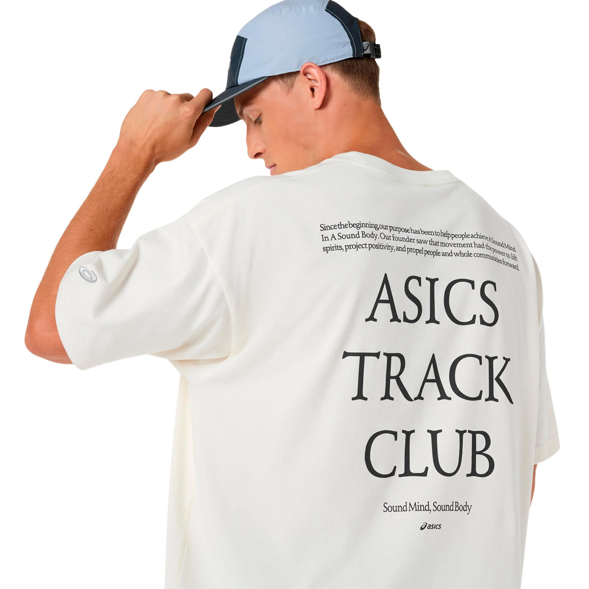Track Club Heritage Relaxed Laufshirt Unisex-beige - Image 6