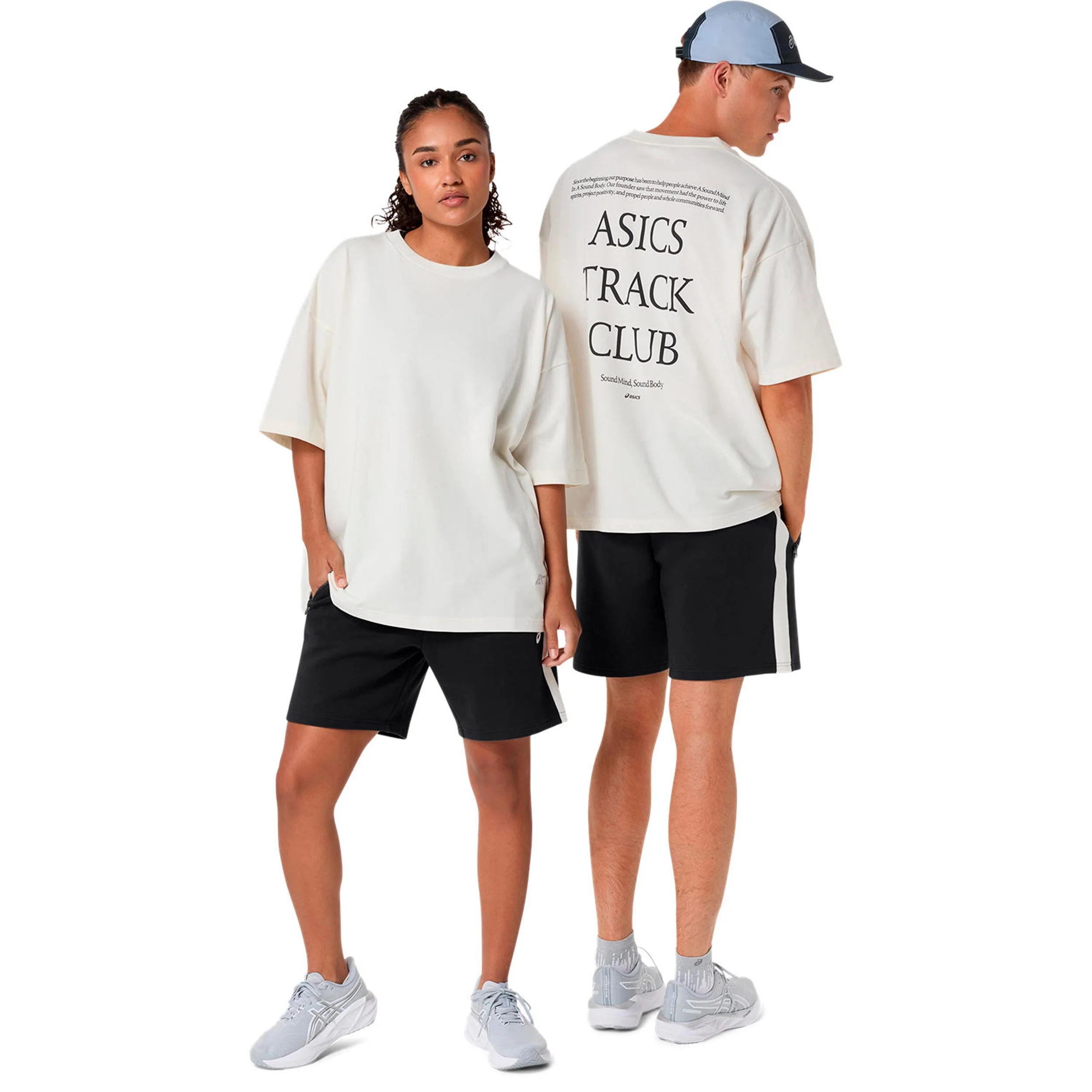 Track Club Heritage Relaxed Laufshirt Unisex-beige - Image 7
