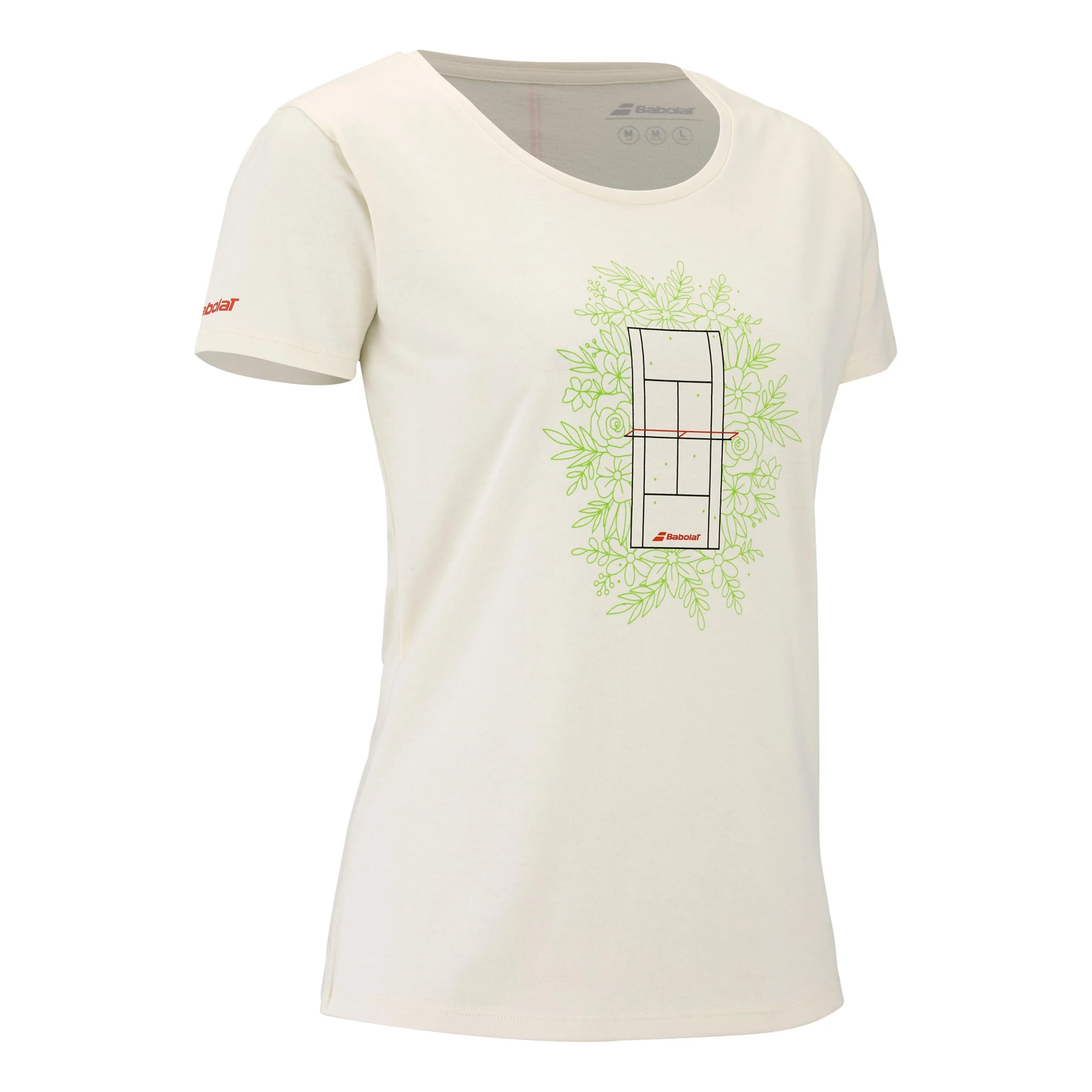 EX Message T-Shirt Damen-creme - Image 2