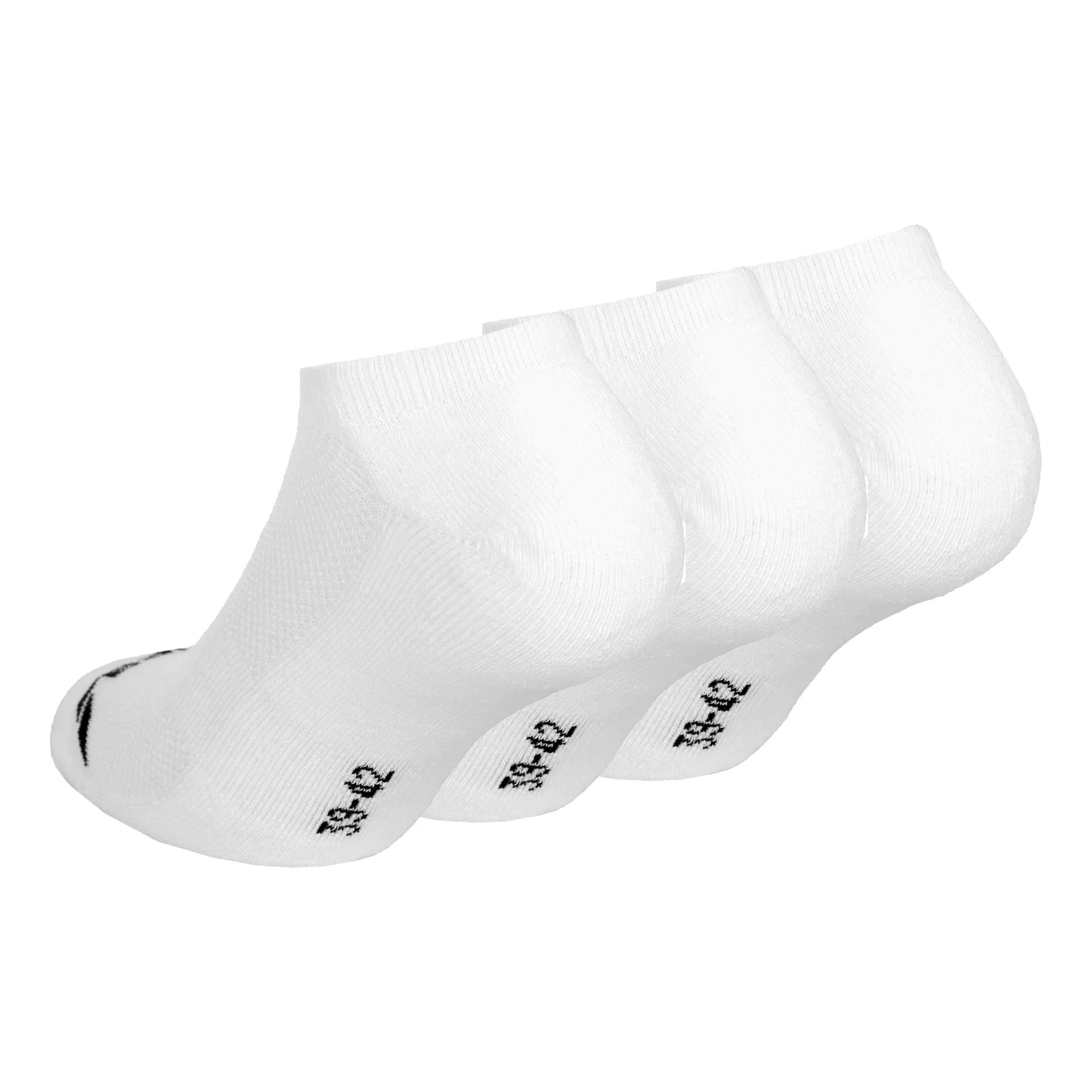 Invisible Tennissocken 3er Pack Unisex - weiß, schwarz - Image 2
