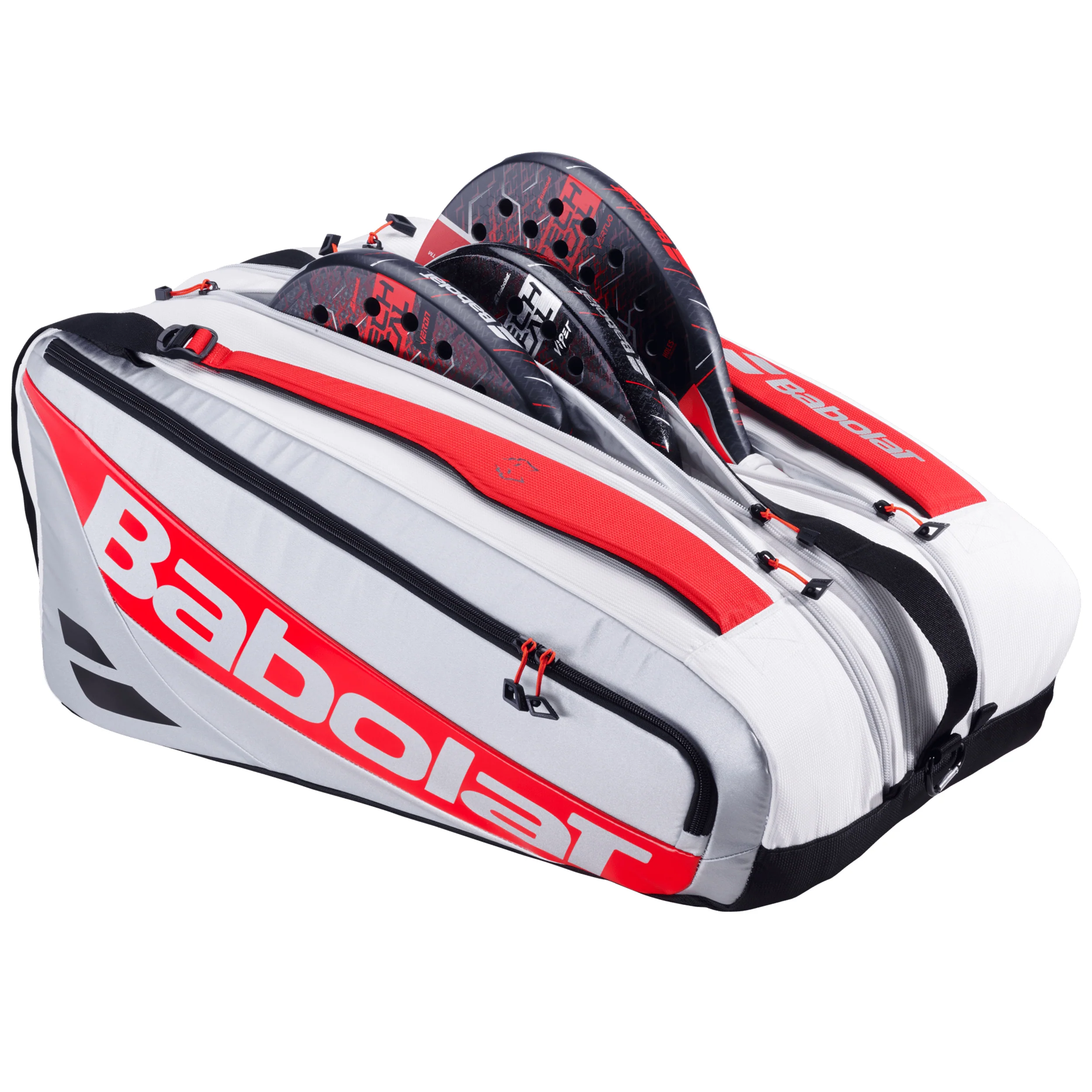 Pro Juan Lebron 2025 Padelschlägertasche-Weiß,Silber - Image 3