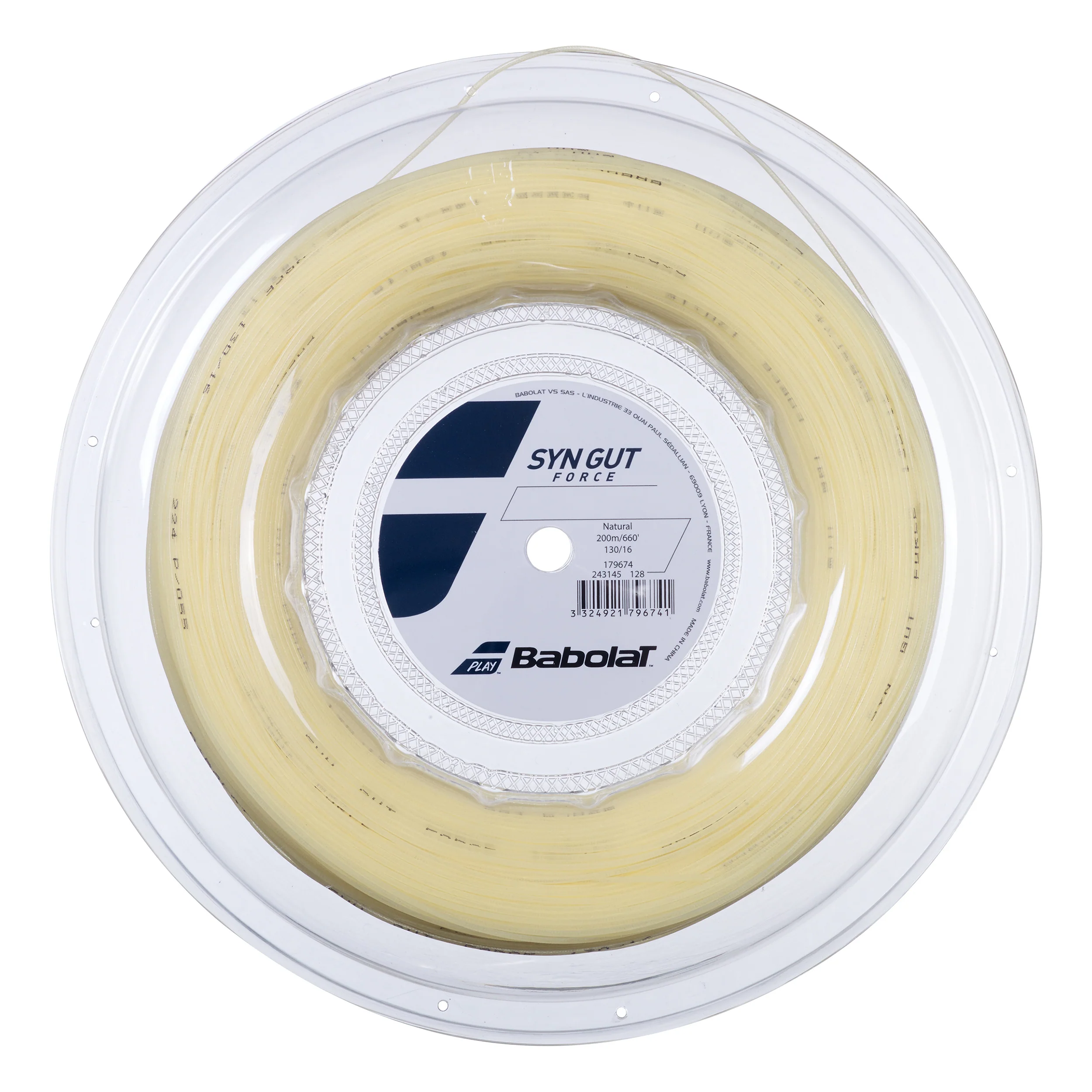 Synthetic Gut Force Saitenrolle 200m-Nude