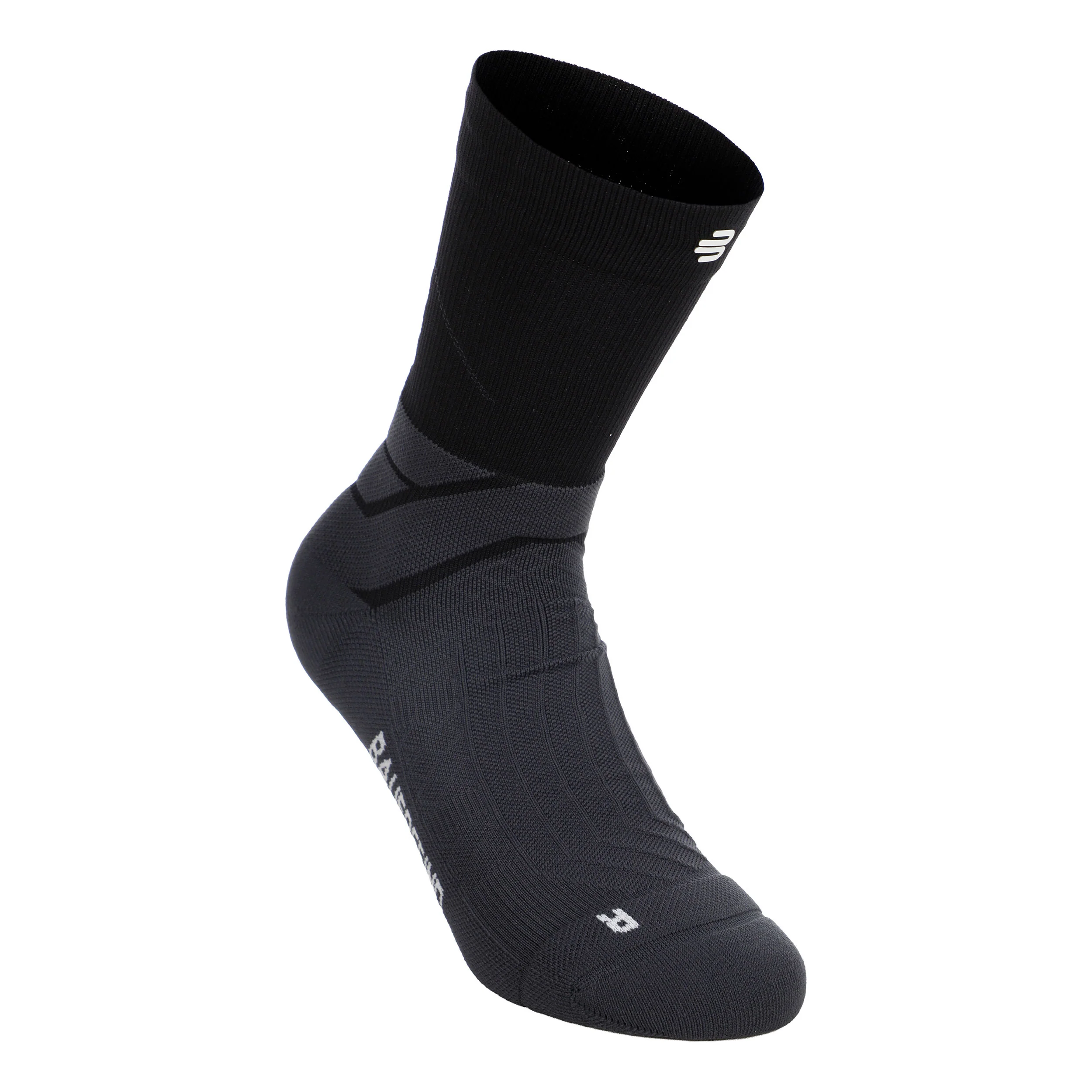 Run Performance Mid Cut Laufsocken Damen-schwarz