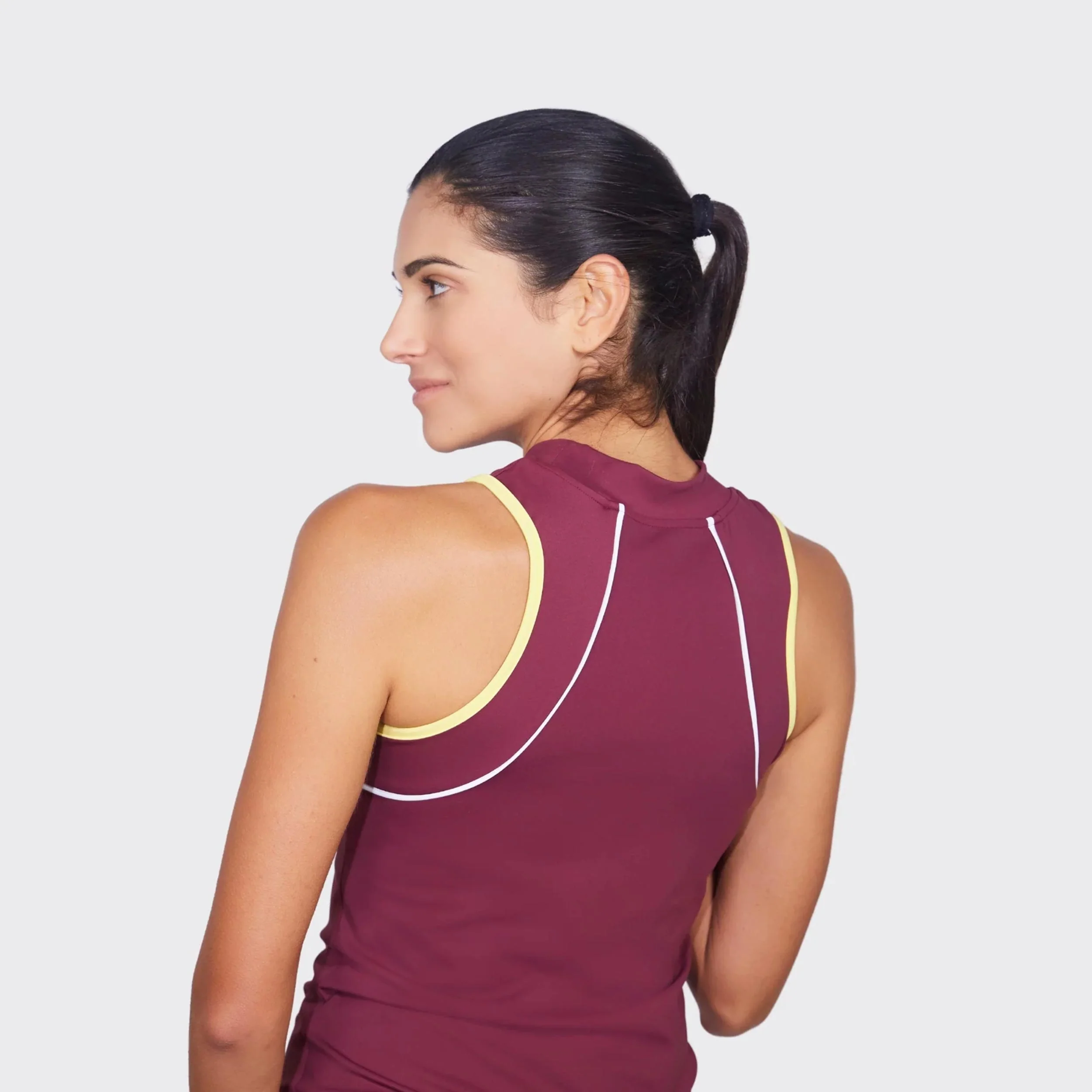 Gaia Tank-Top Damen-dunkelrot - Image 5