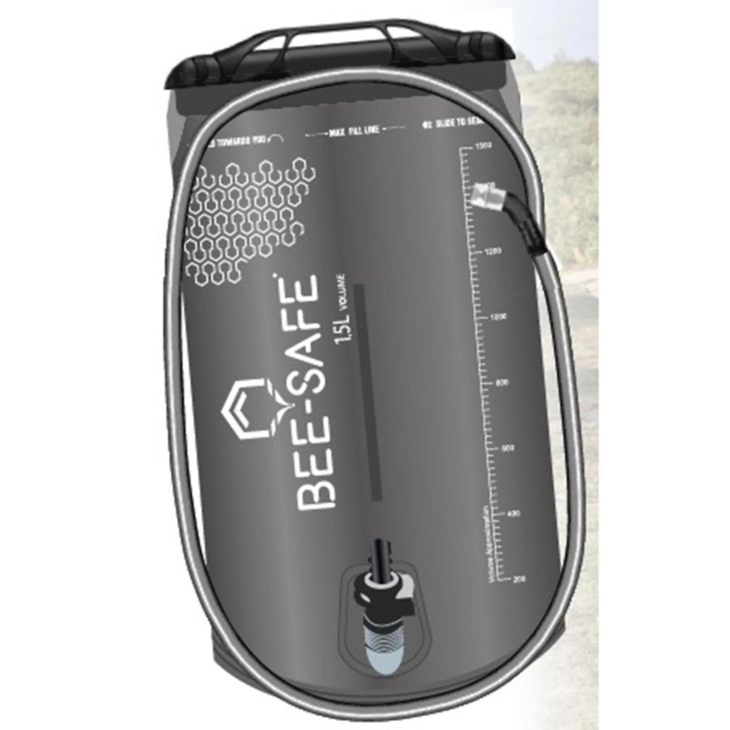 Bladder 1.5 Litre Trinkflasche-Grau