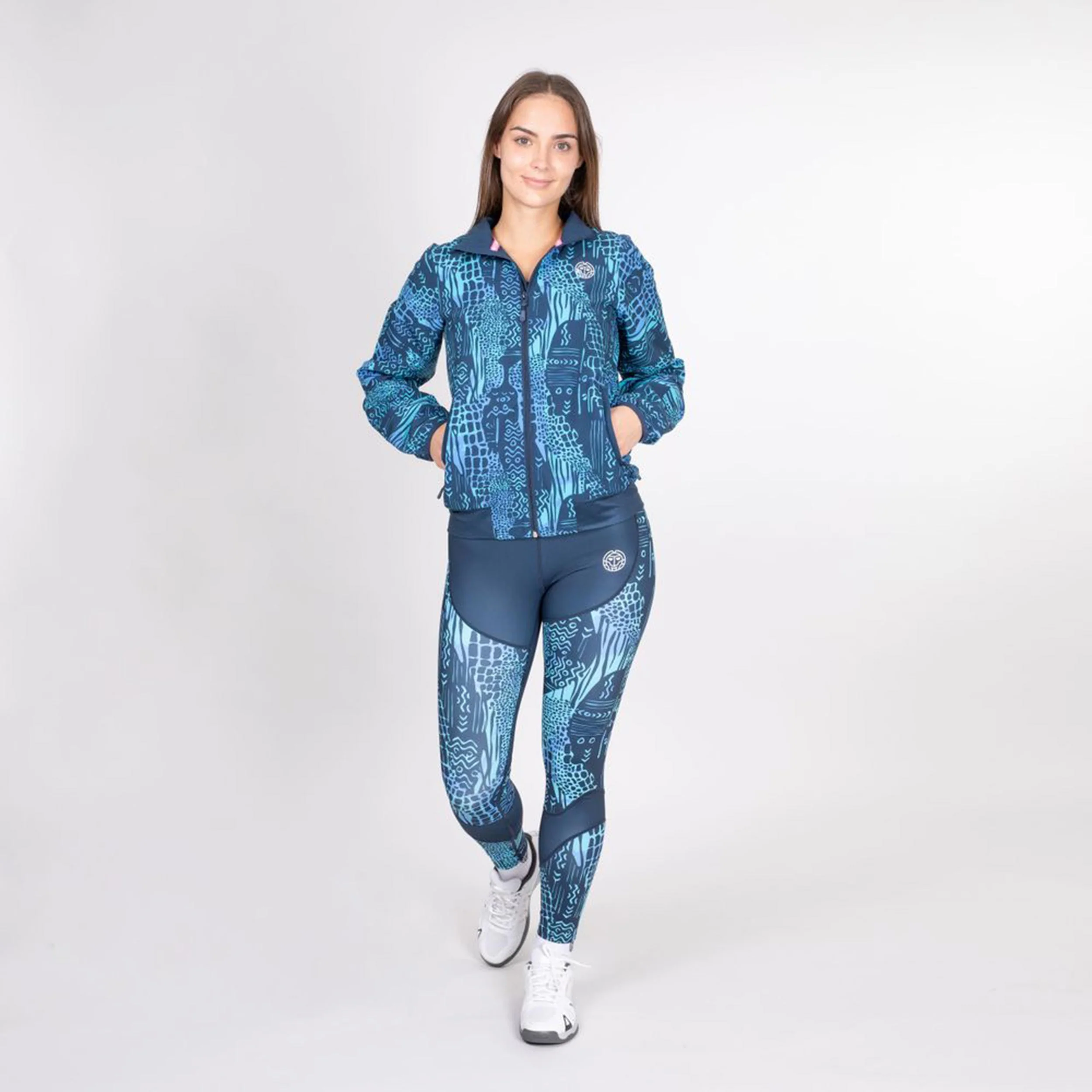 Abiba Tech Mesh Tight Damen-Dunkelblau,Hellblau - Image 3
