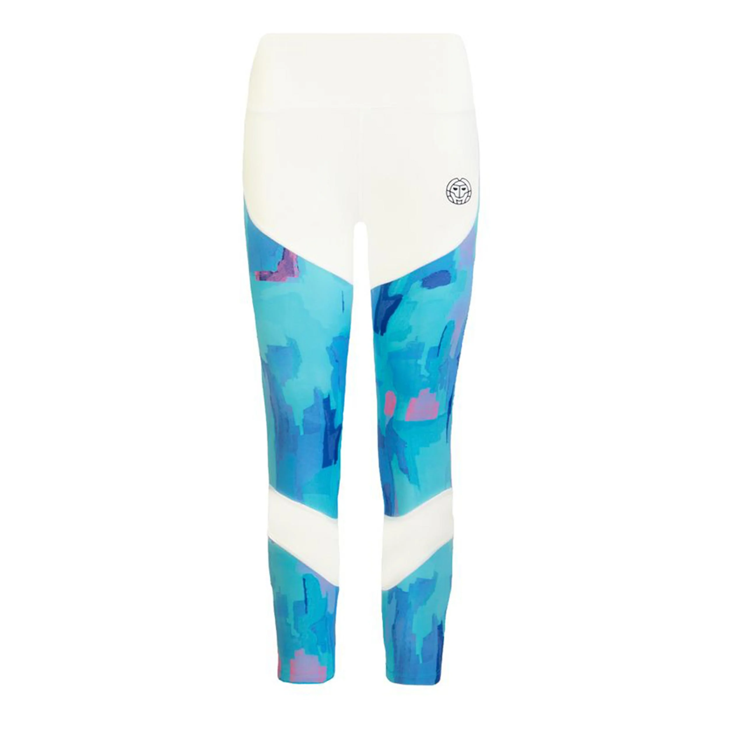 Abiba Tech Mesh Tight Damen-Weiß,Hellblau