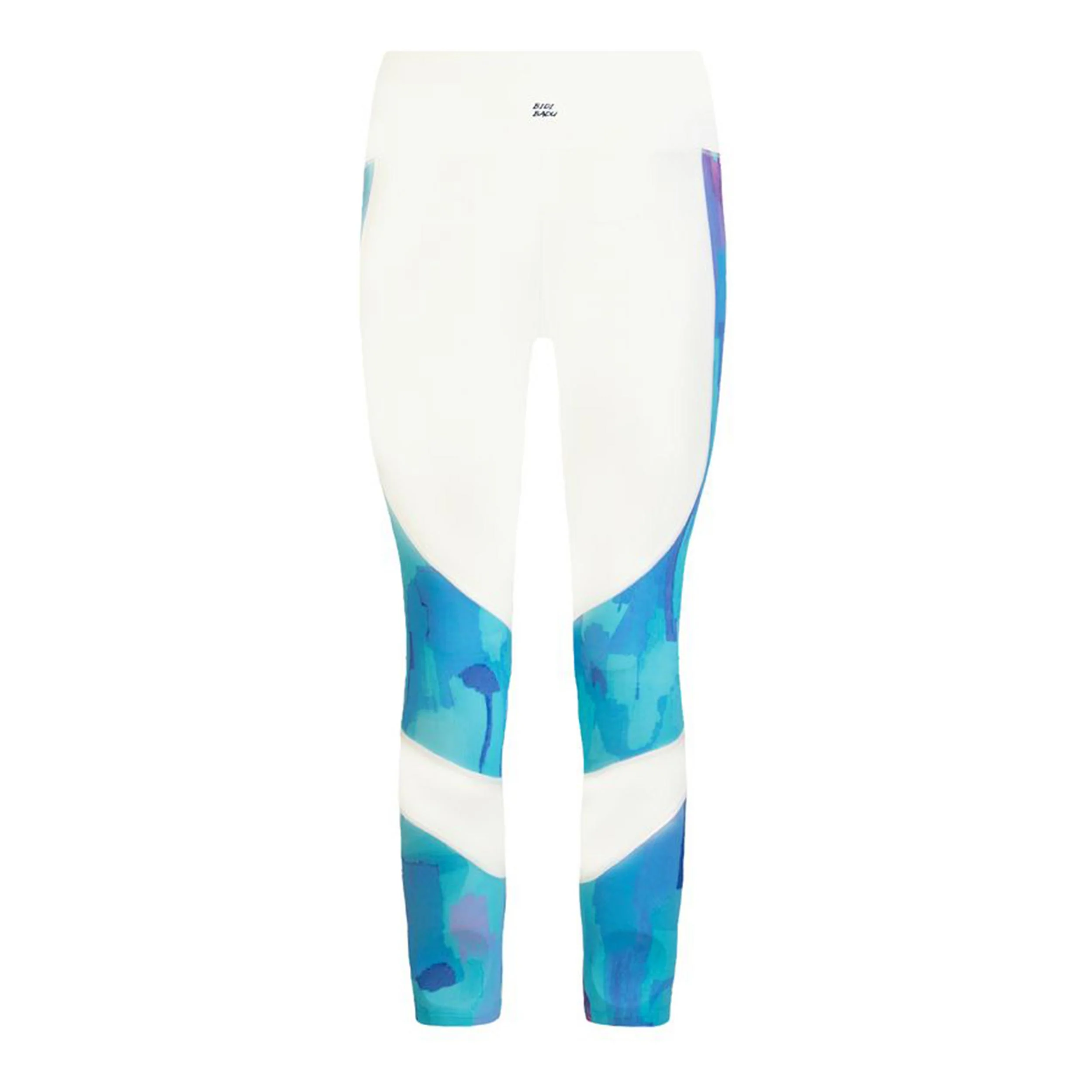 Abiba Tech Mesh Tight Damen-Weiß,Hellblau - Image 2