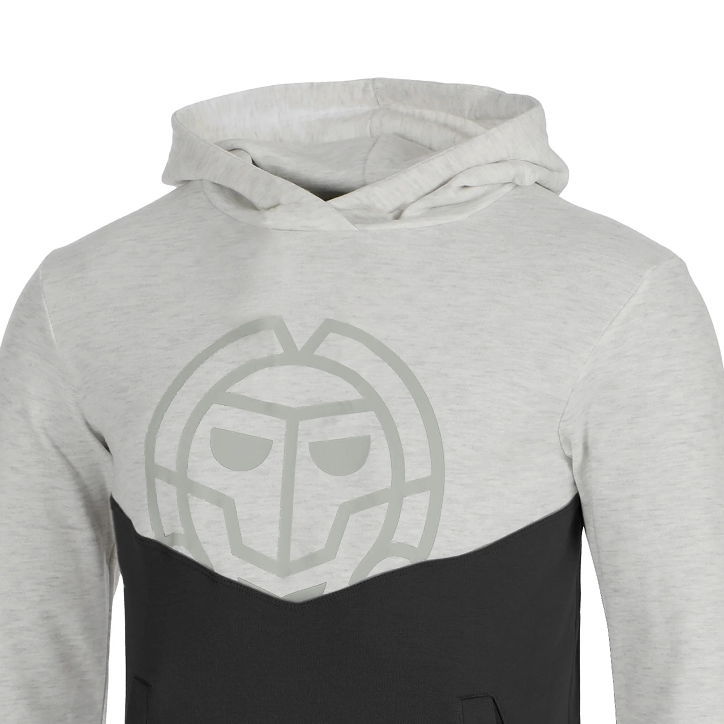 Bassem Lifestyle Hoody Jungen - hellgrau, schwarz - Image 3