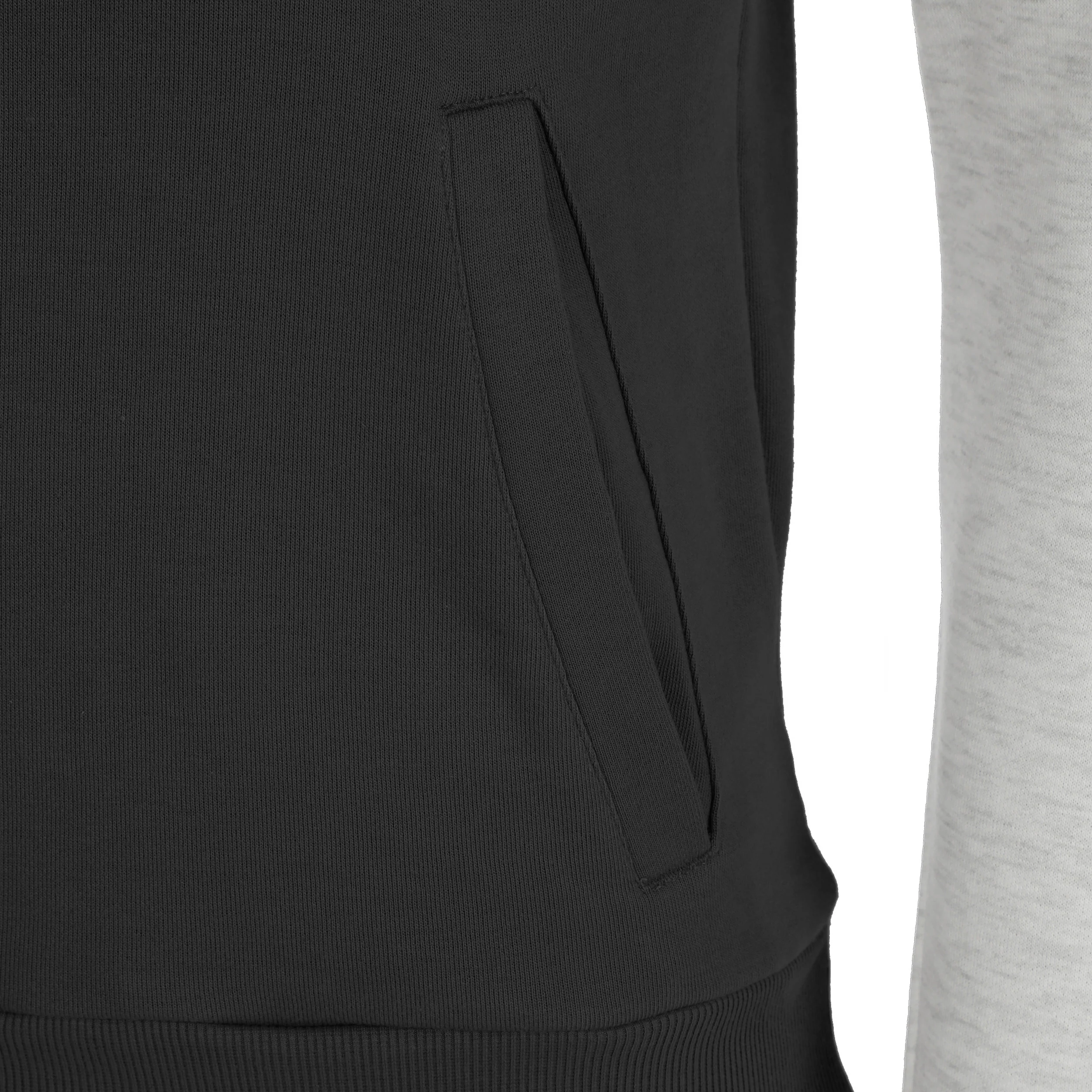 Bassem Lifestyle Hoody Jungen - hellgrau, schwarz - Image 4