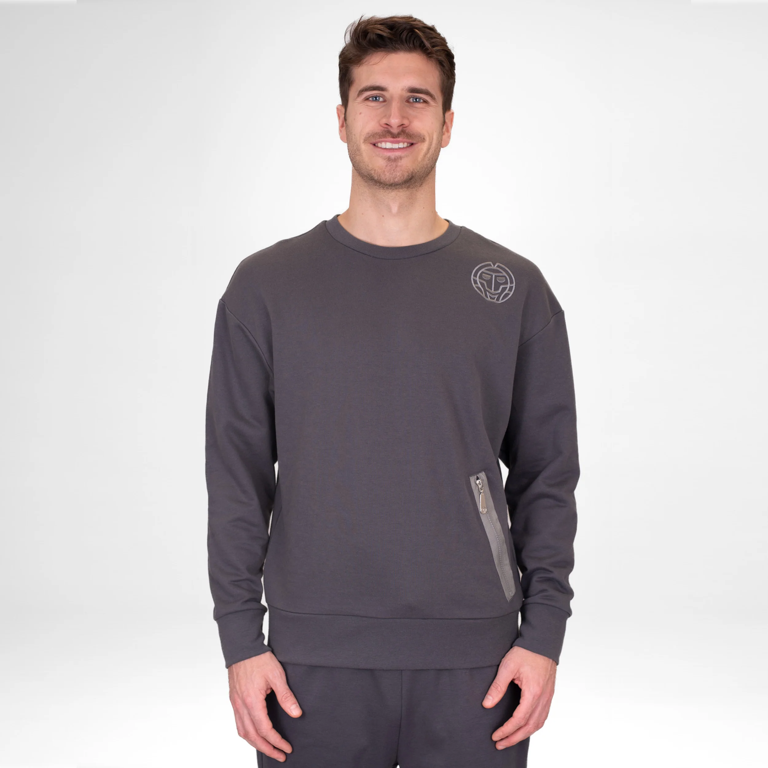Chill Crew Sweatshirt Herren-Dunkelgrau - Image 6