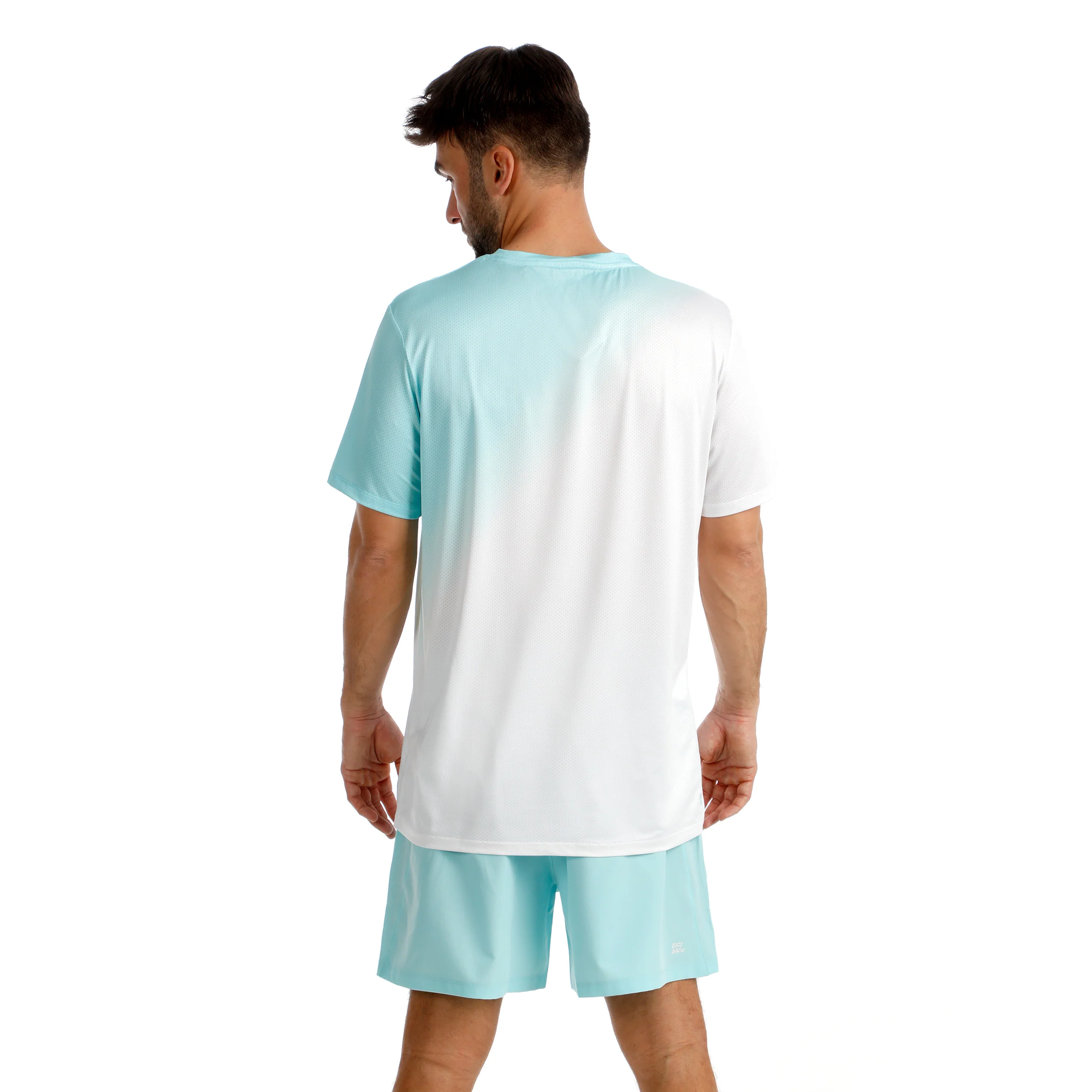 Crew 2.0 T-Shirt Herren-türkis, weiß - Image 2