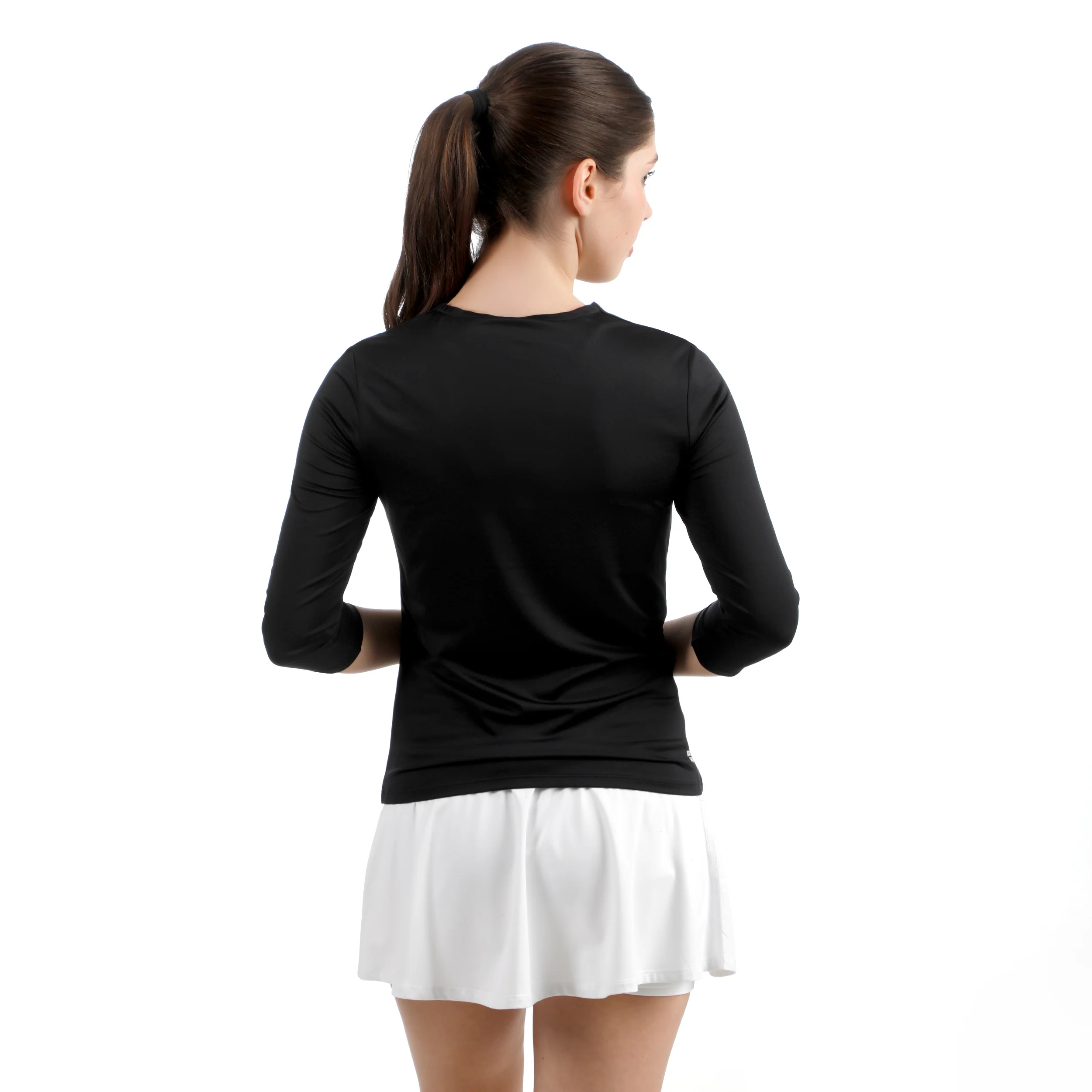 Crew 2.0 V-Neck Longsleeve Damen-schwarz - Image 2