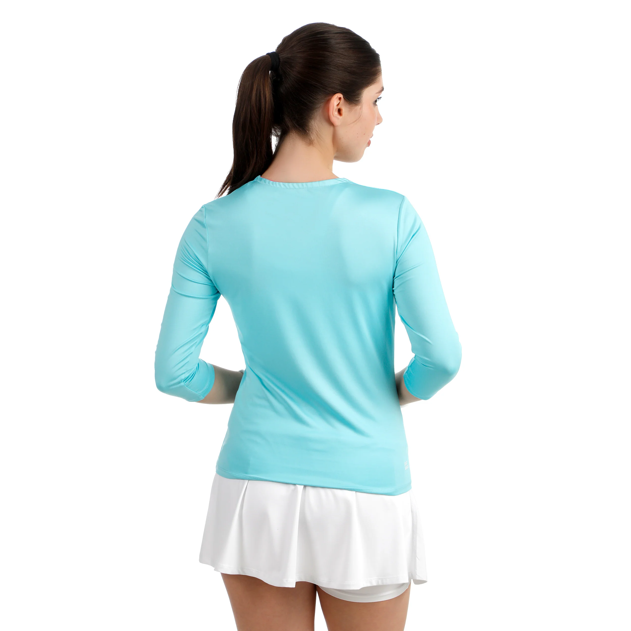 Crew 2.0 V-Neck Longsleeve Damen-türkis - Image 6