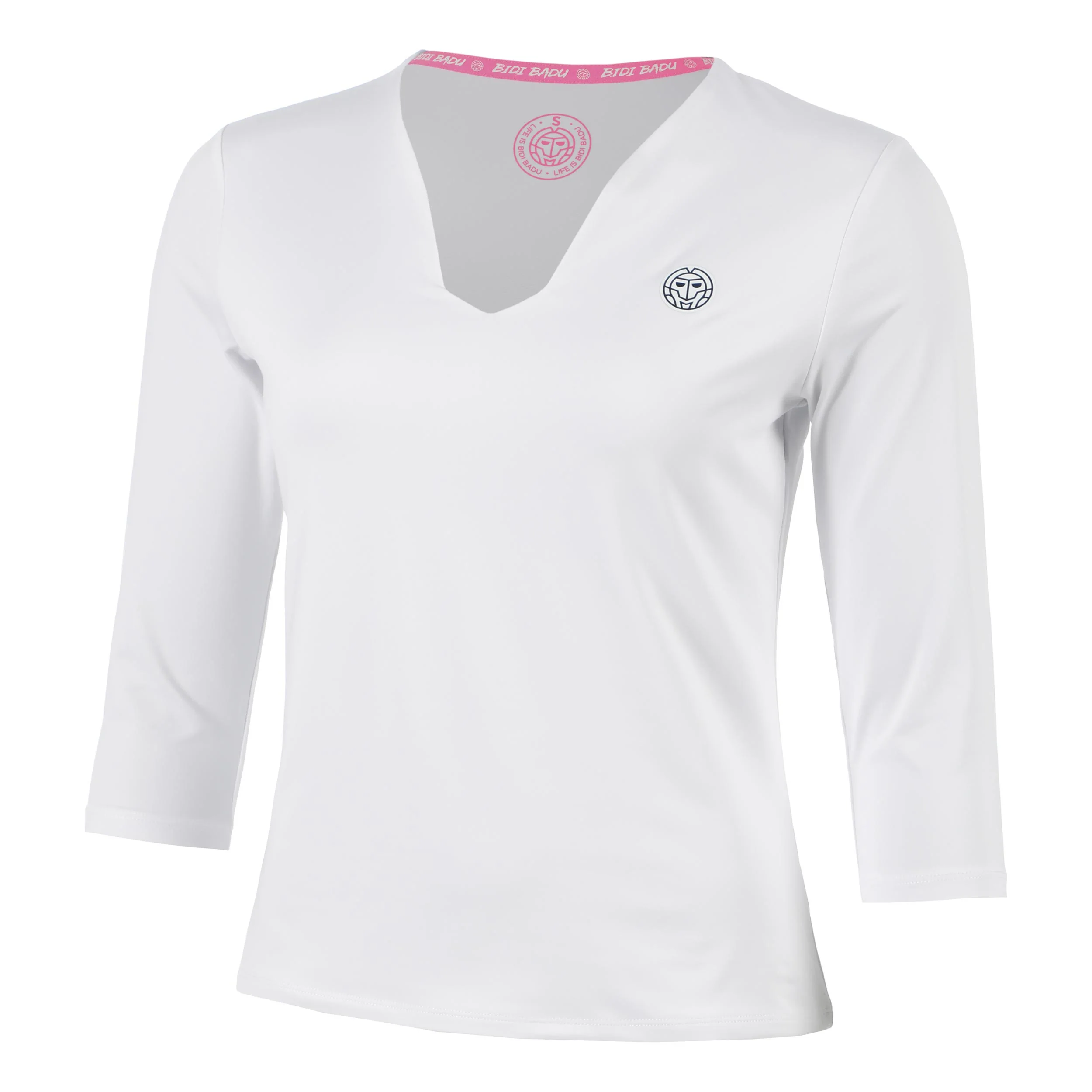 Crew 2.0 V-Neck Longsleeve Damen-weiß - Image 5