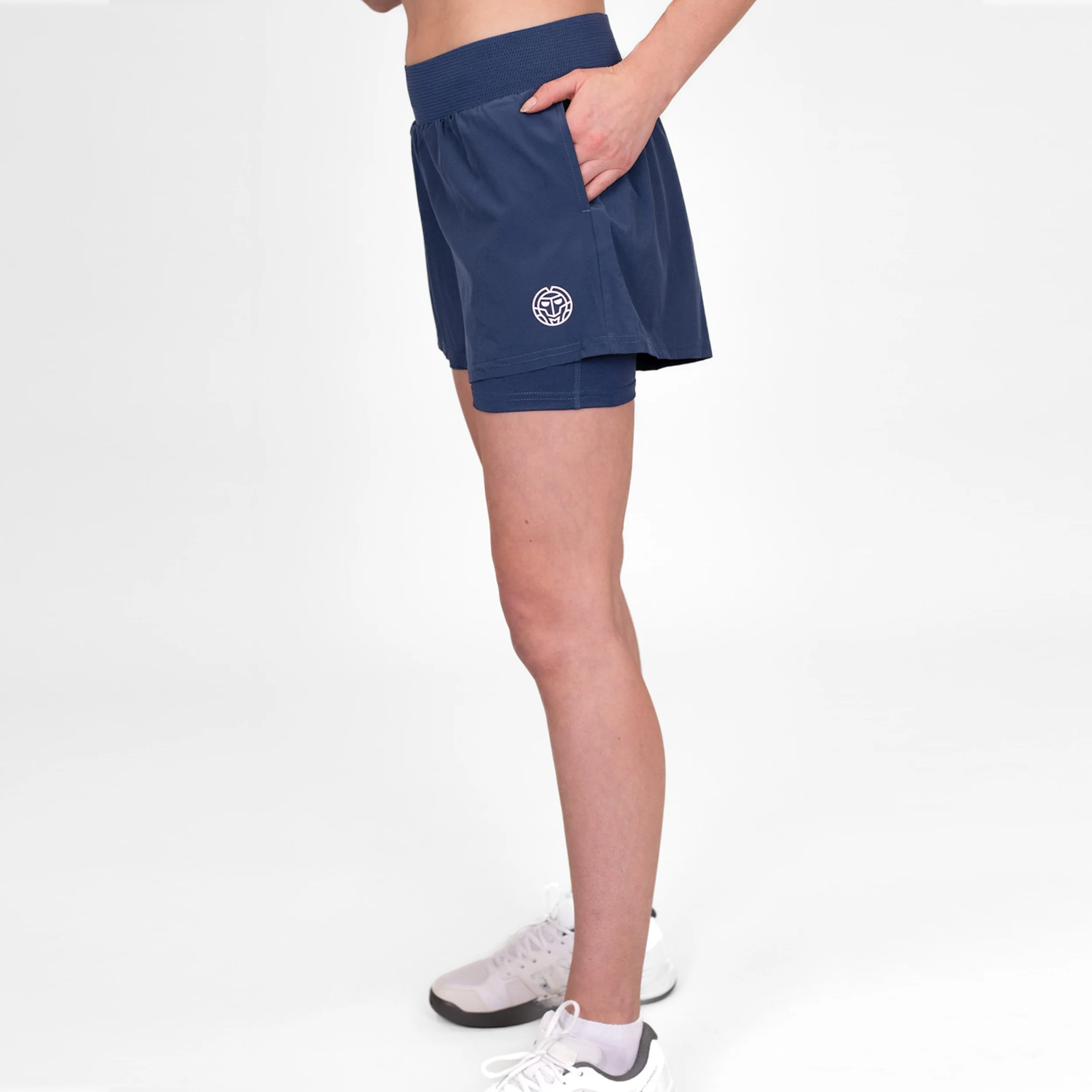 Crew 2in1 Shorts Damen-Dunkelblau - Image 7