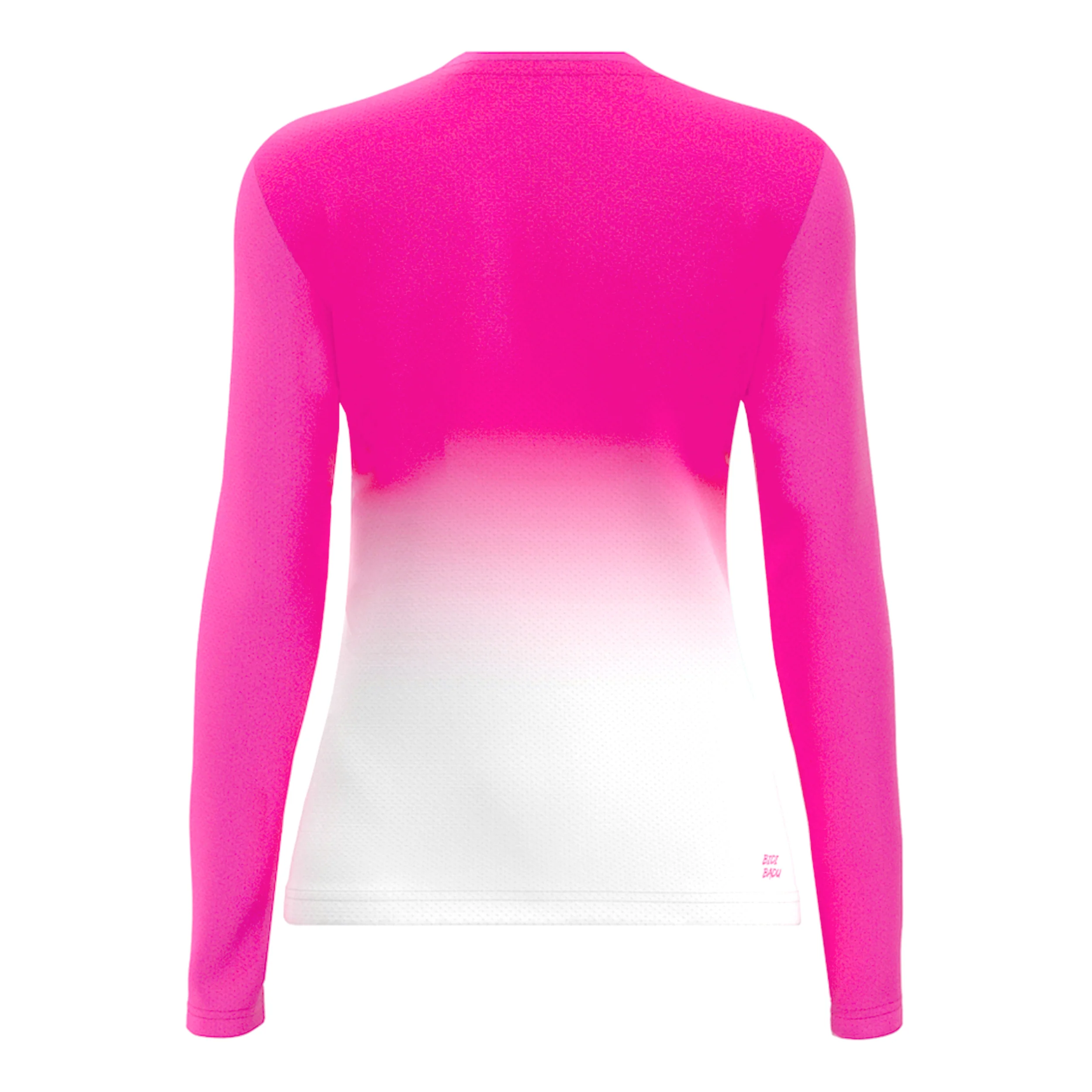 Crew Gradiant Longsleeve Damen-Pink,Weiß - Image 6