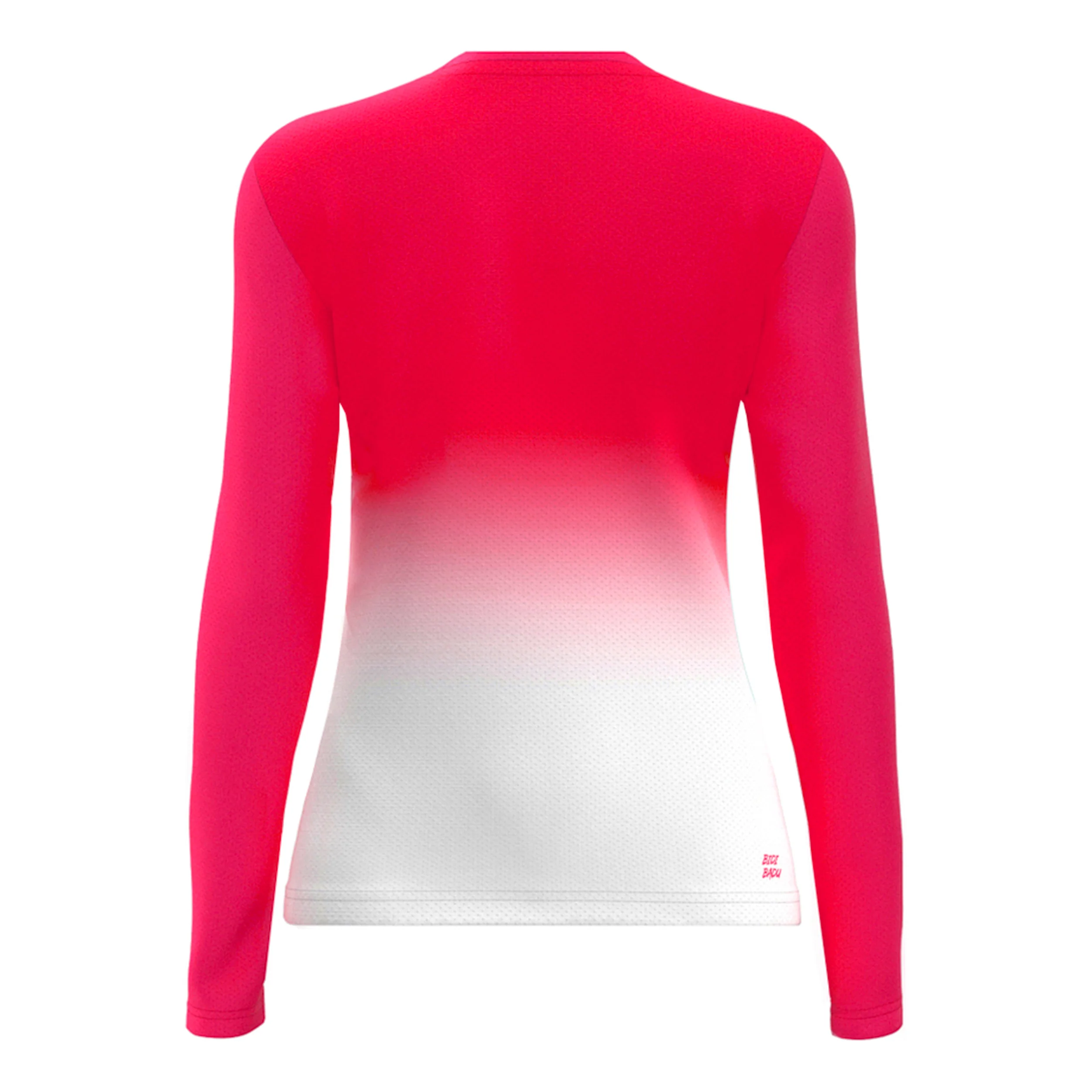 Crew Gradiant Longsleeve Damen-Rot,Weiß - Image 6