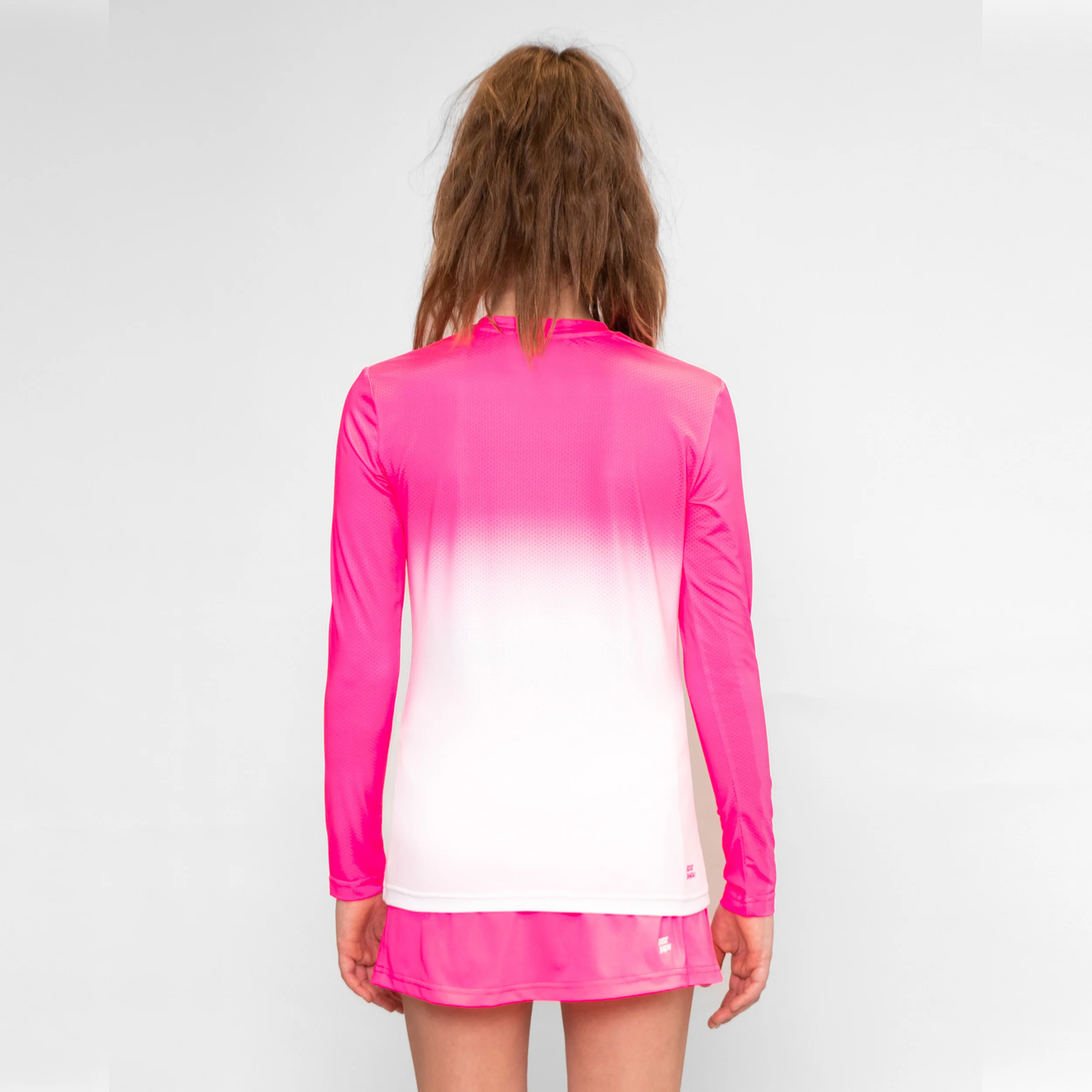 Crew Gradiant Longsleeve Mädchen-Pink,Weiß - Image 2