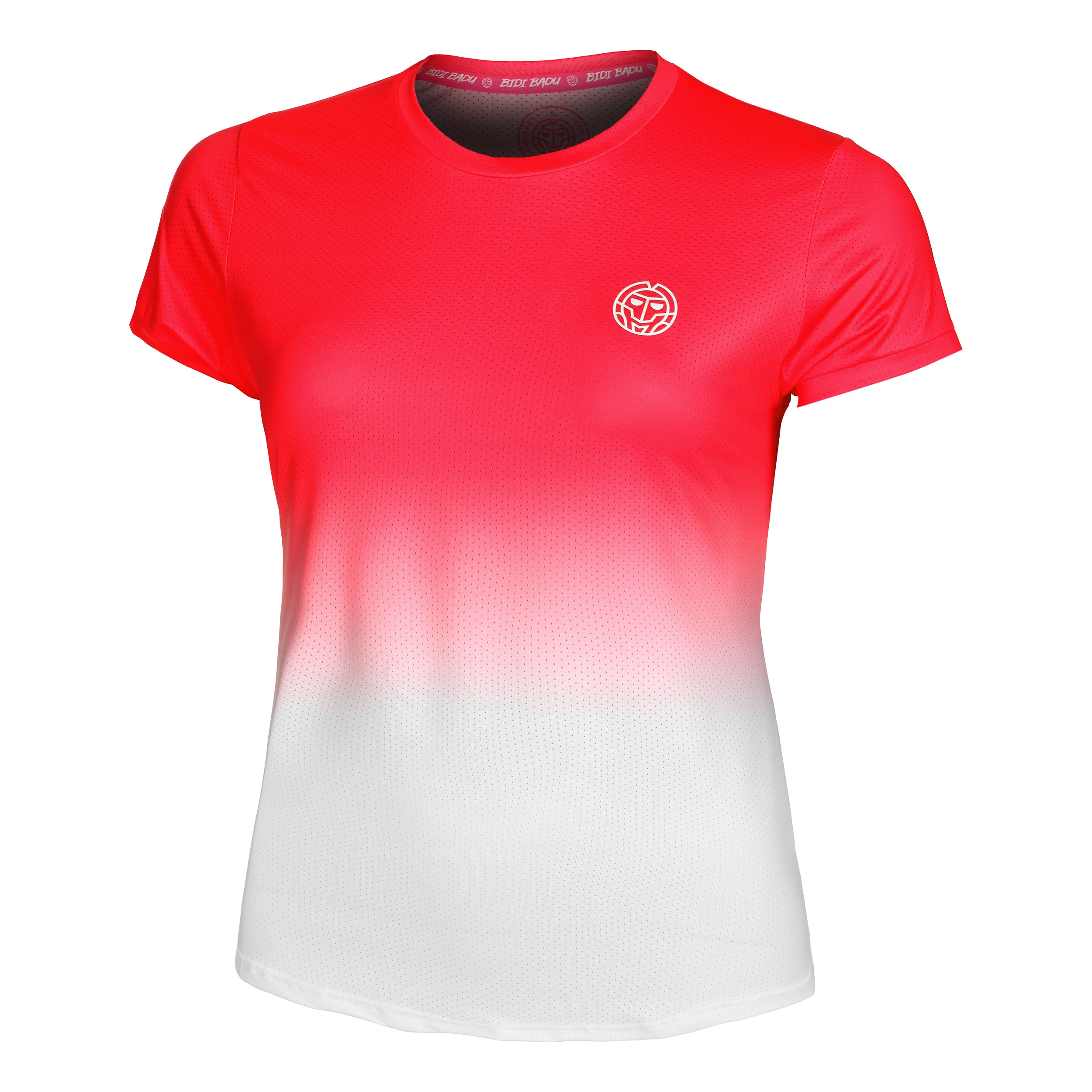 Crew Gradiant T-Shirt Damen-Rot,Weiß - Image 6