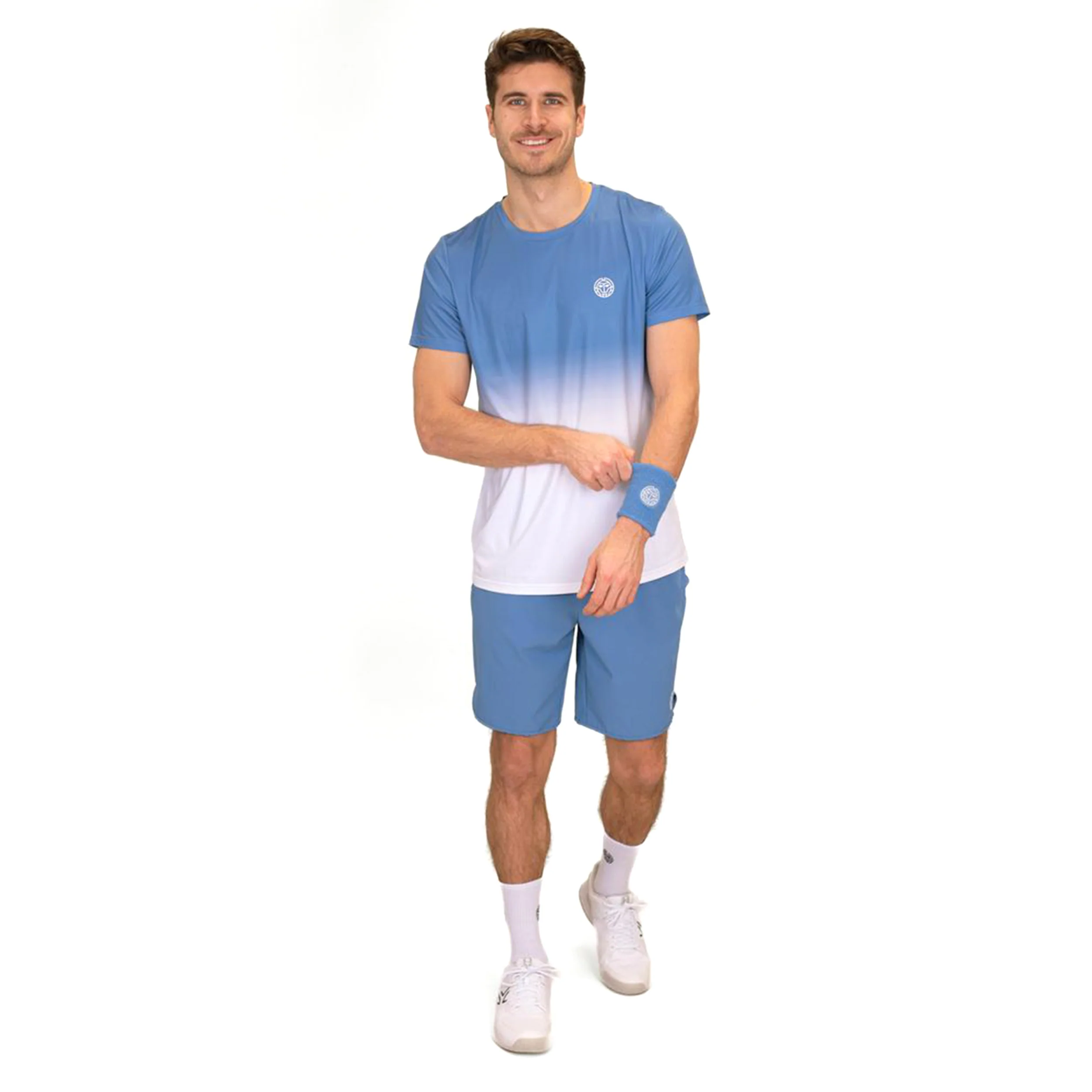Crew Gradiant T-Shirt Herren-Blau,Weiß - Image 5