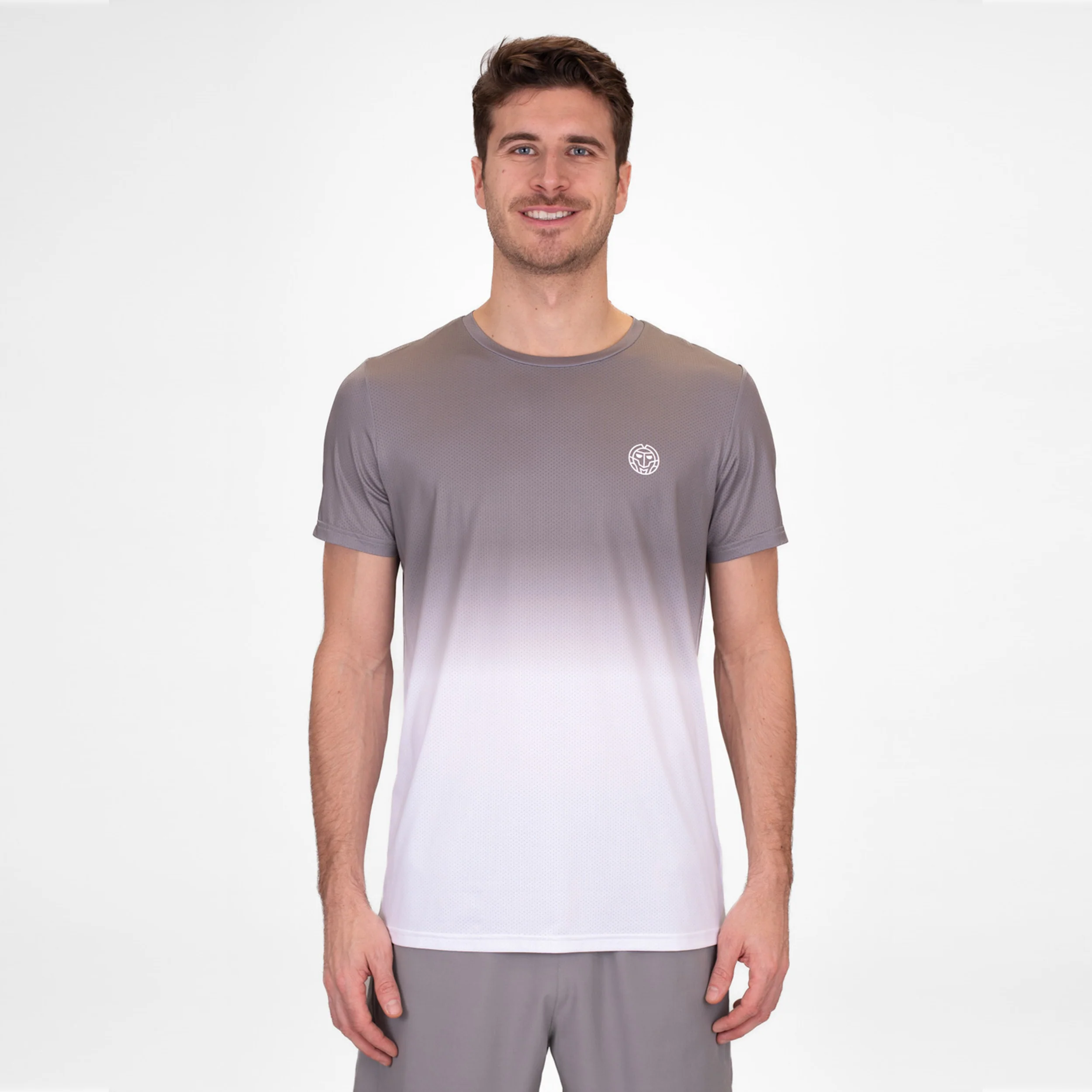 Crew Gradiant T-Shirt Herren-Grau,Weiß - Image 5