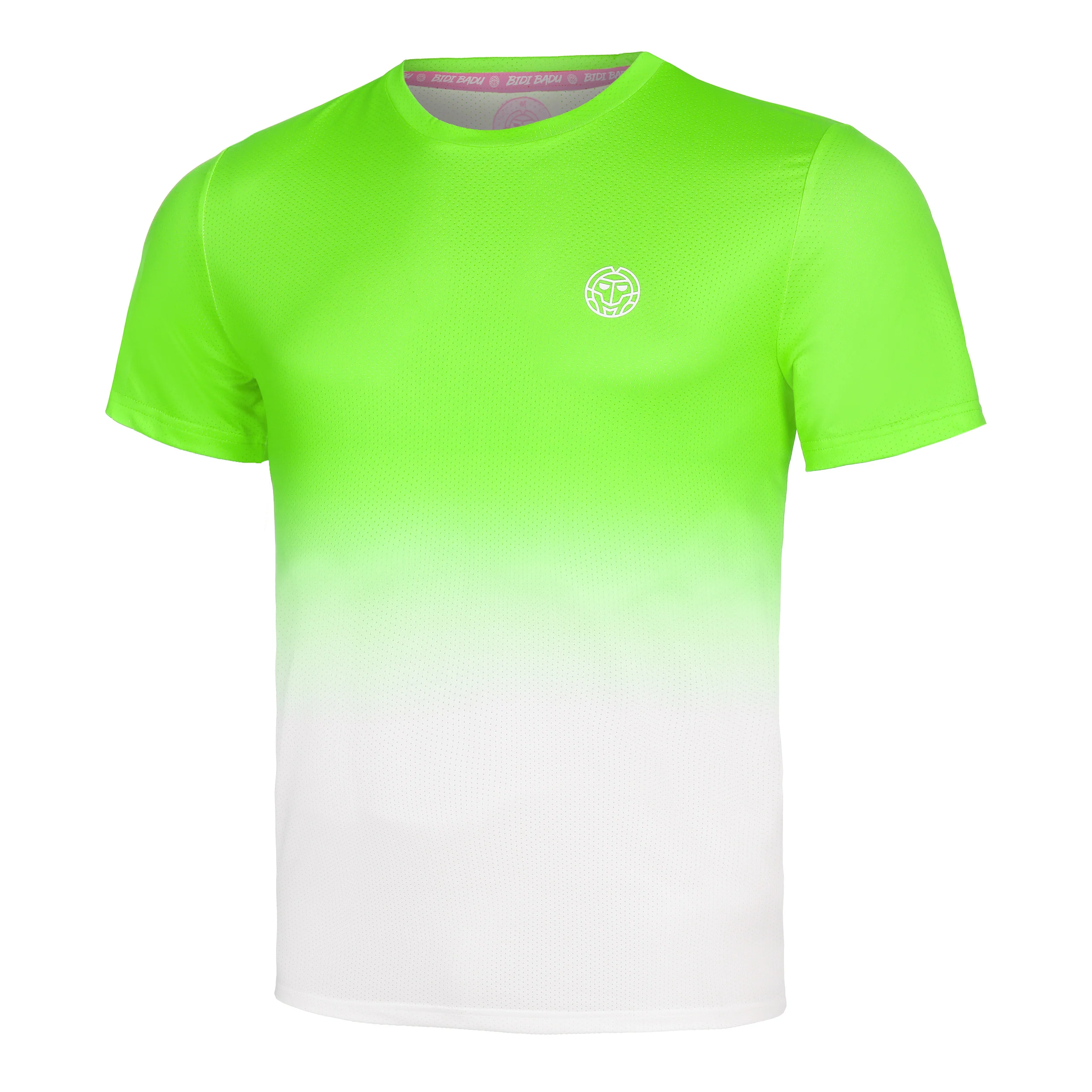 Crew Gradiant T-Shirt Herren-Neongrün,Weiß - Image 5