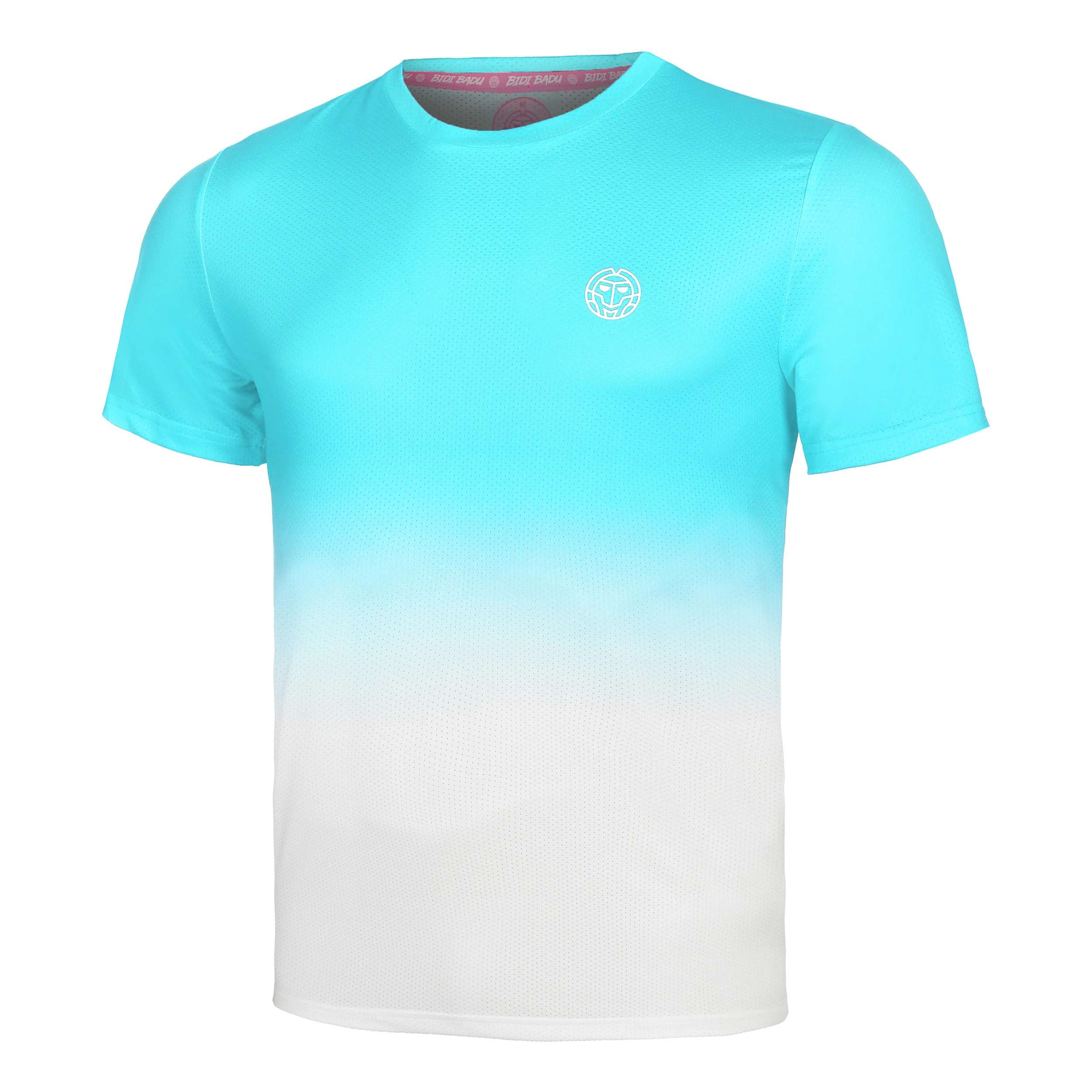Crew Gradiant T-Shirt Herren-Türkis,Weiß