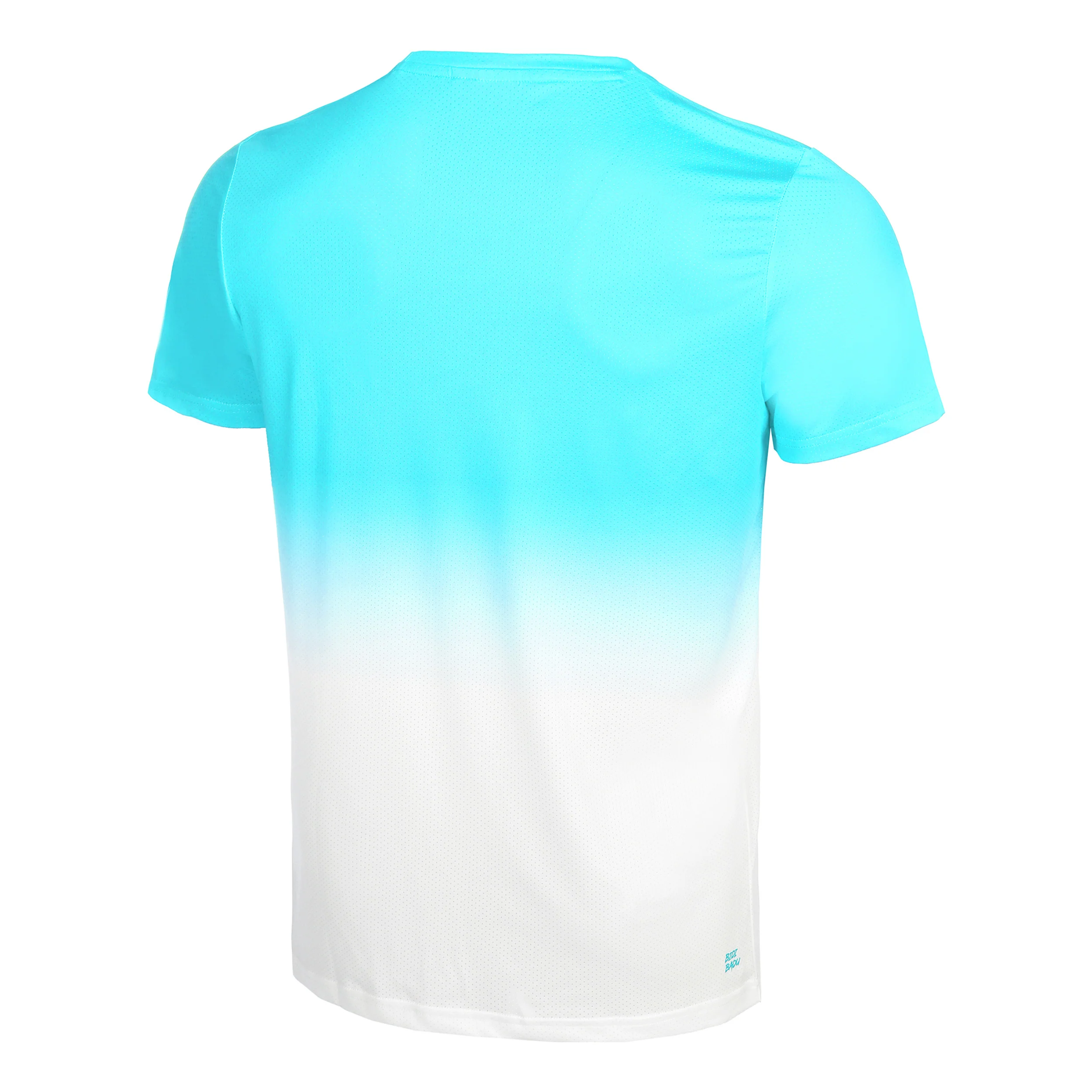 Crew Gradiant T-Shirt Herren-Türkis,Weiß - Image 2