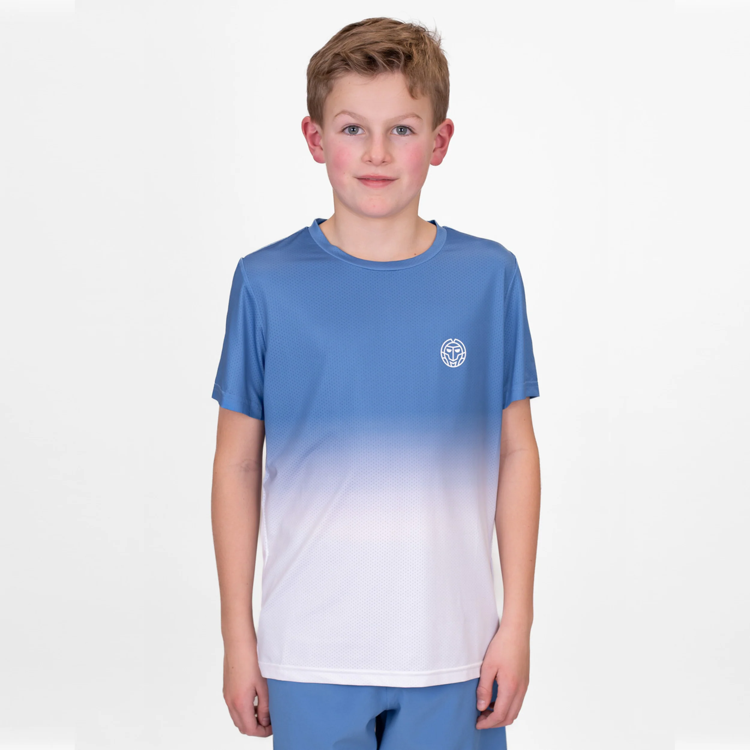 Crew Gradiant T-Shirt Jungen-Blau,Weiß