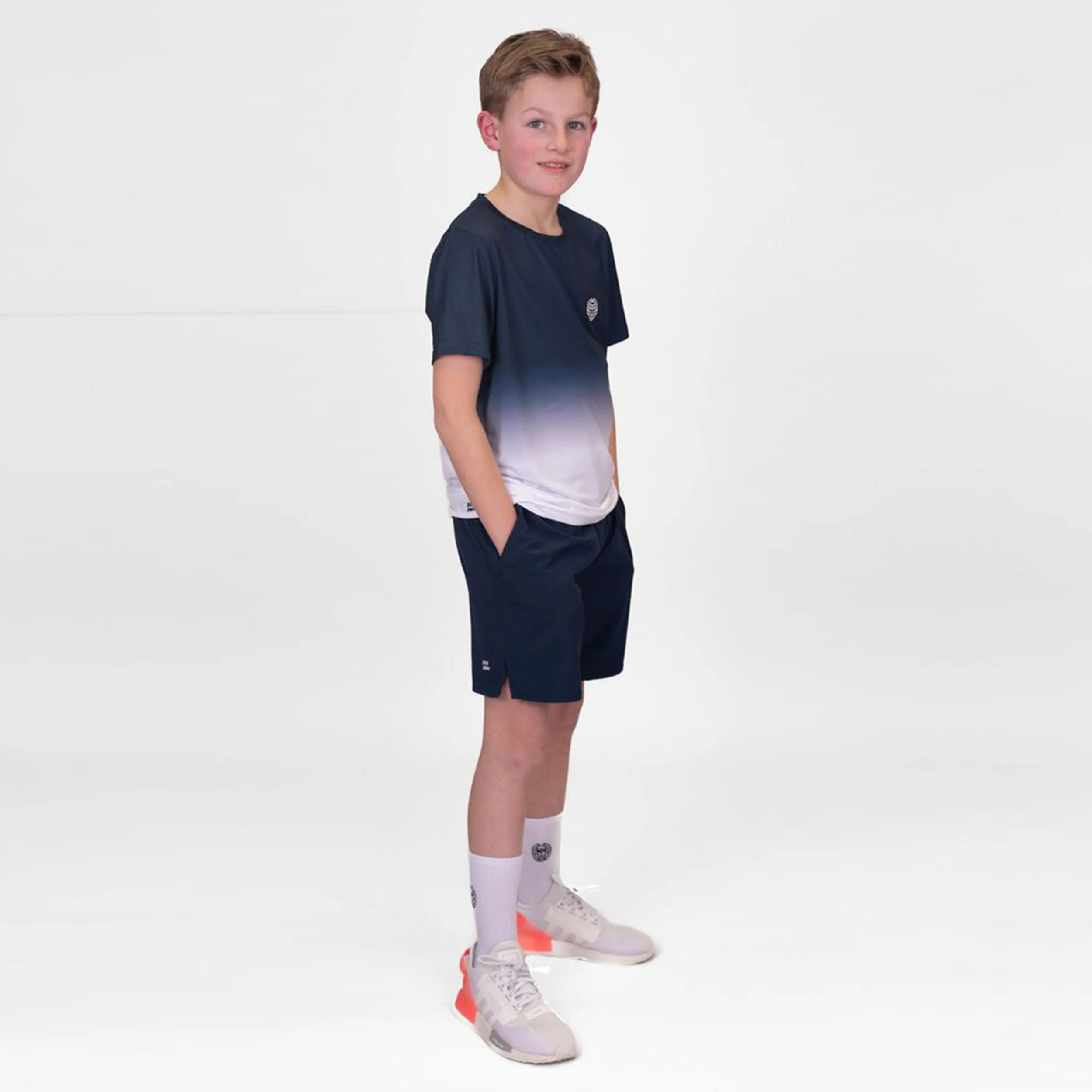 Crew Gradiant T-Shirt Jungen-Dunkelblau,Weiß - Image 7
