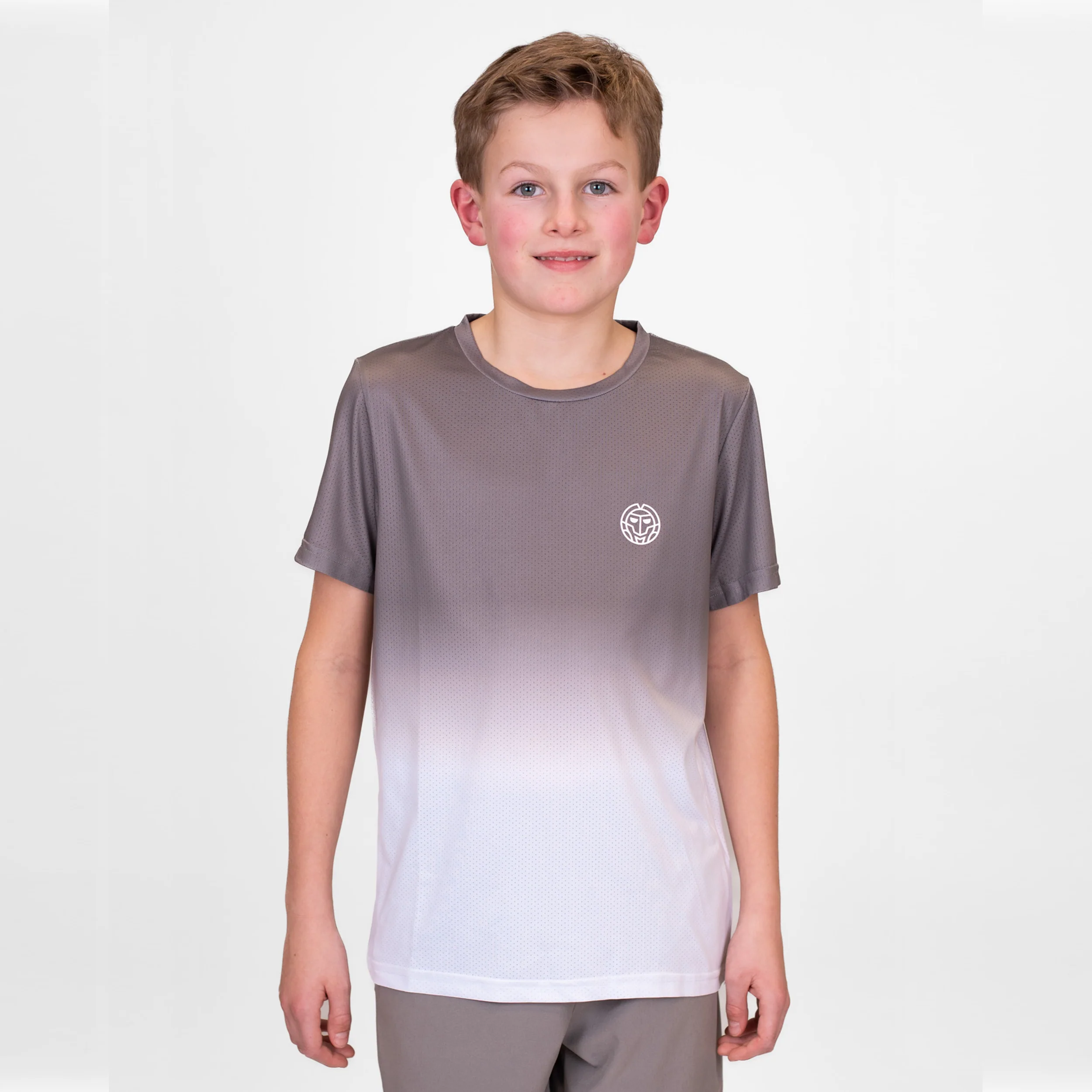 Crew Gradiant T-Shirt Jungen-Grau,Weiß - Image 5