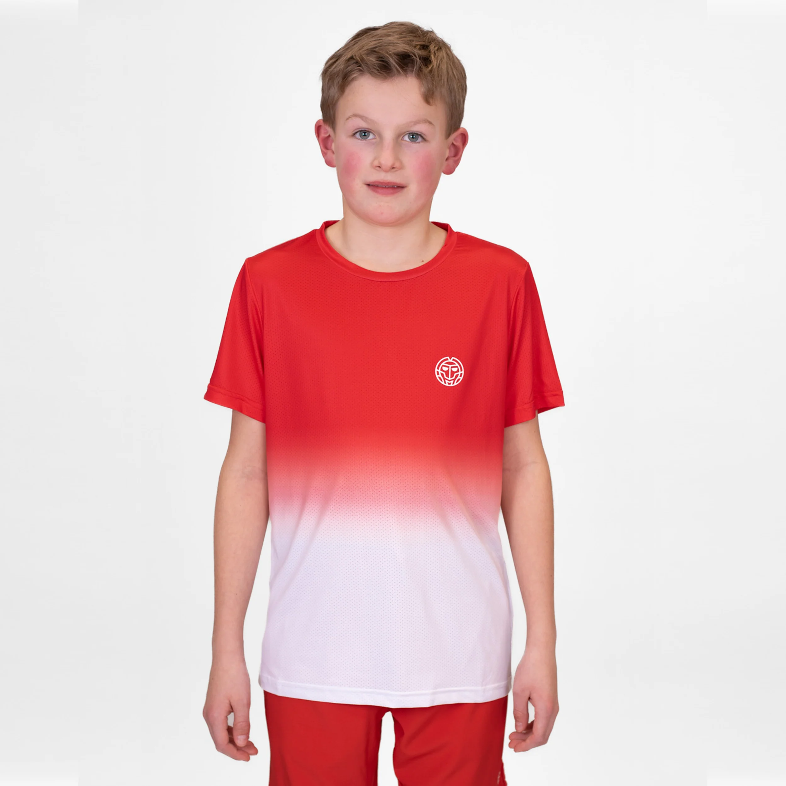 Crew Gradiant T-Shirt Jungen-Rot,Weiß - Image 6