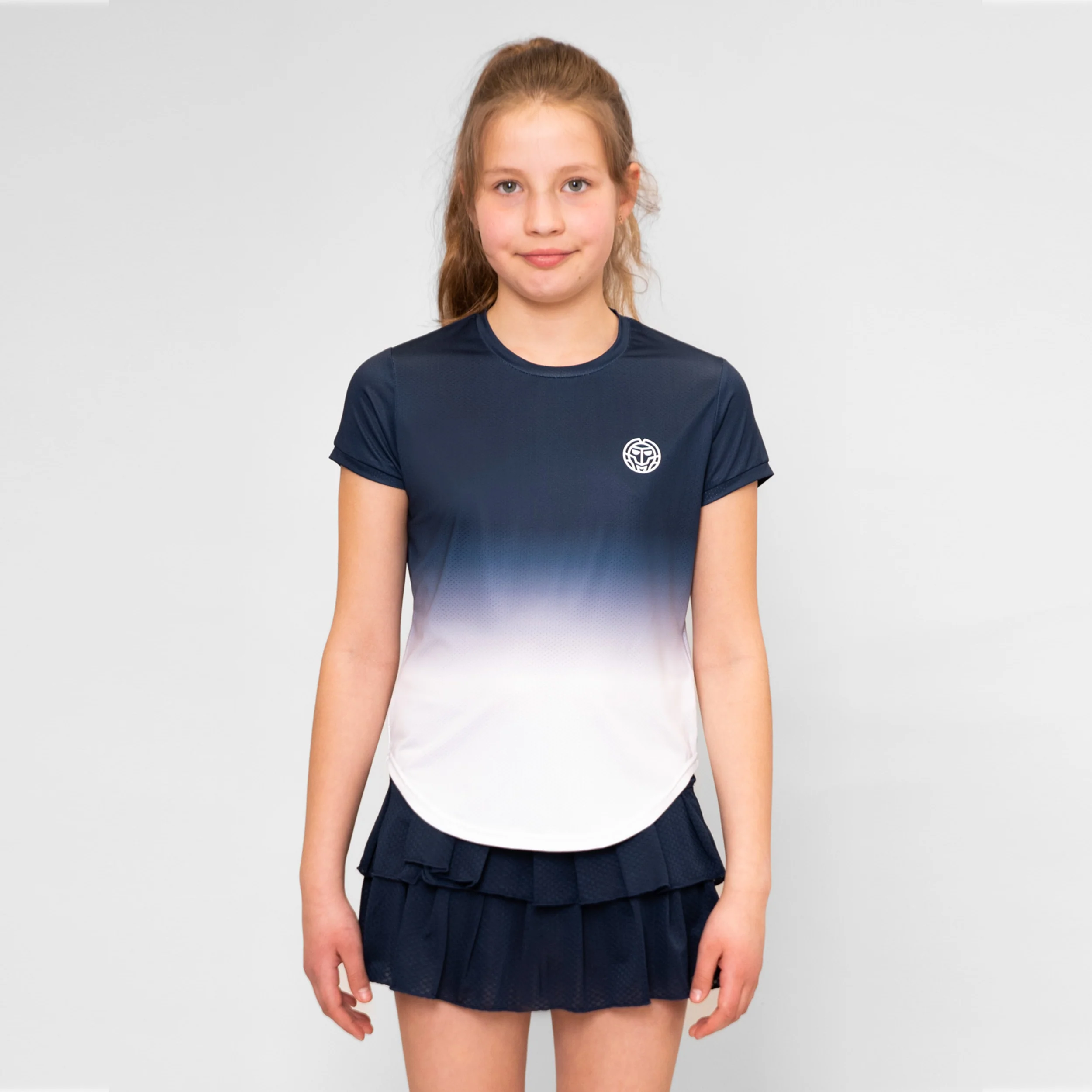 Crew Gradiant T-Shirt Mädchen-Dunkelblau,Weiß - Image 6