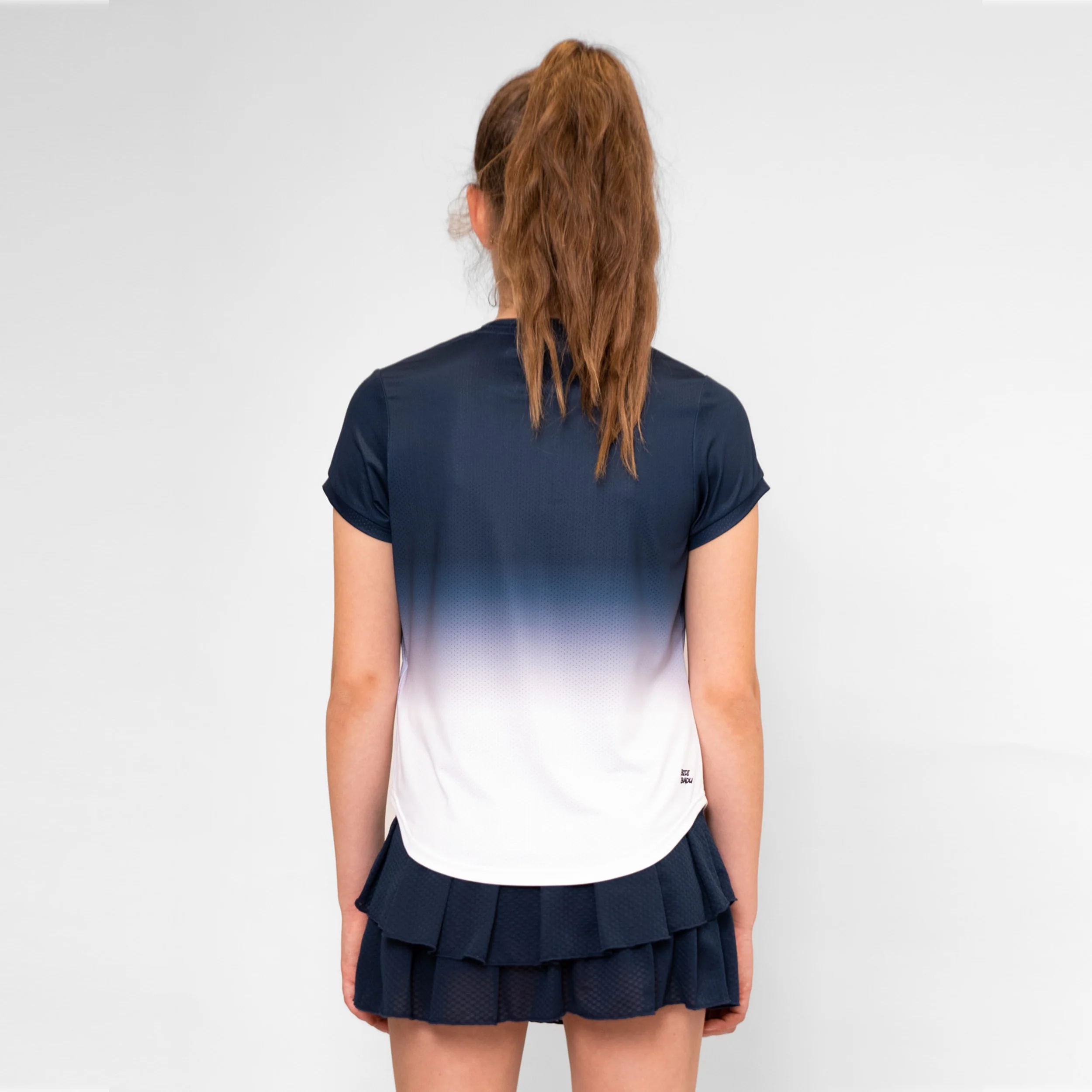 Crew Gradiant T-Shirt Mädchen-Dunkelblau,Weiß - Image 7