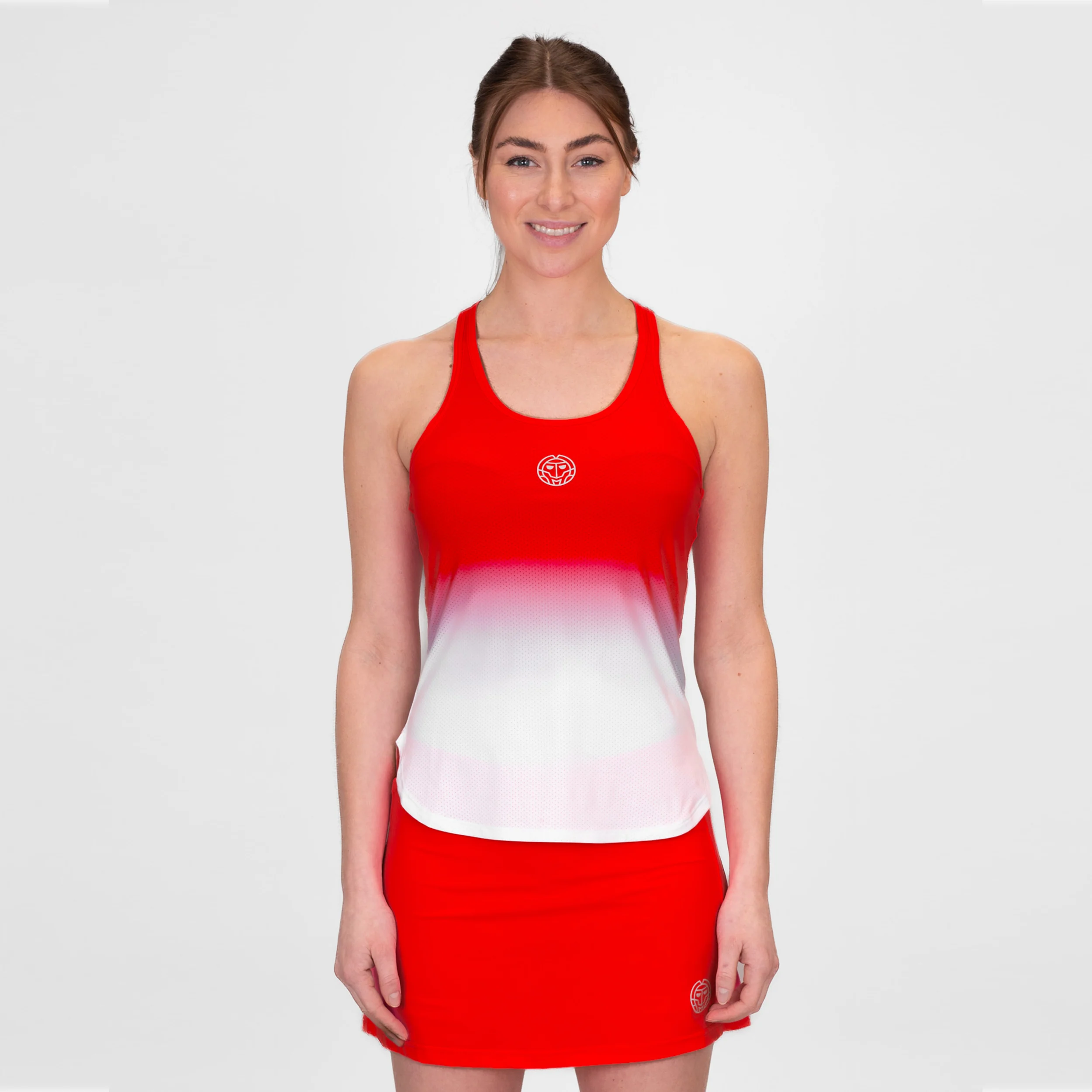 Crew Gradiant Tank-Top Damen-Rot,Weiß - Image 5