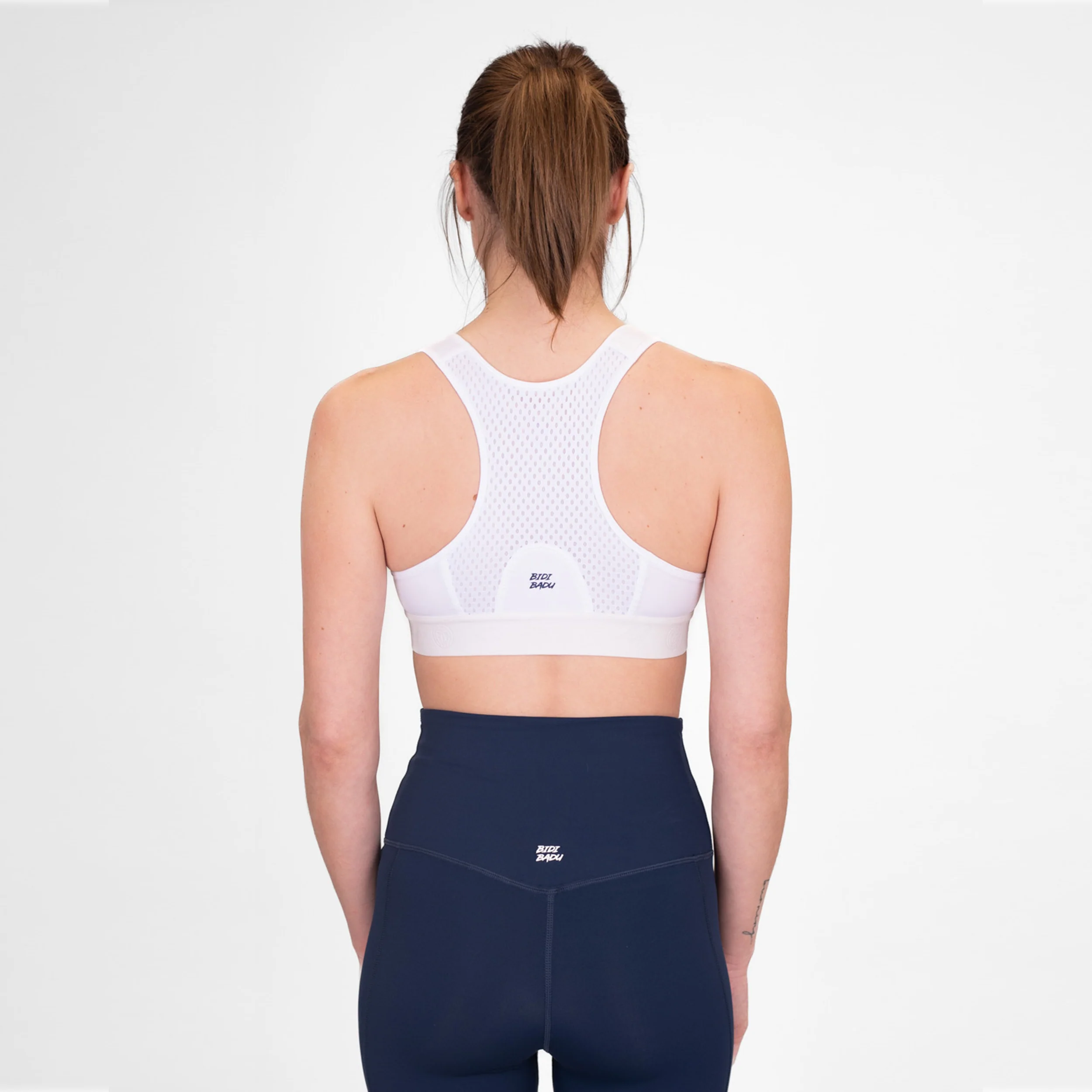 Crew High Support Sport-BH Damen-Weiß - Image 2