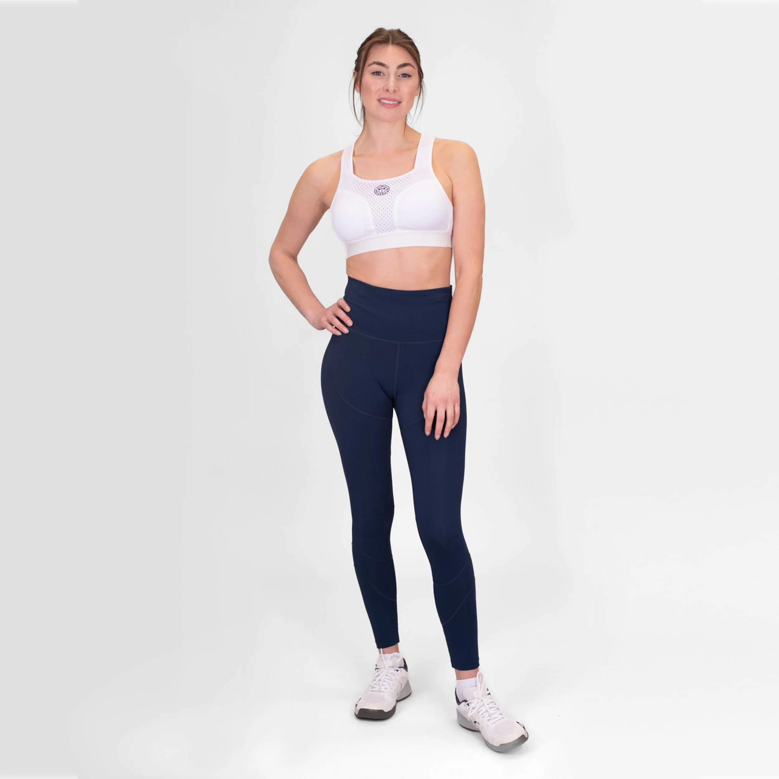 Crew High Support Sport-BH Damen-Weiß - Image 3