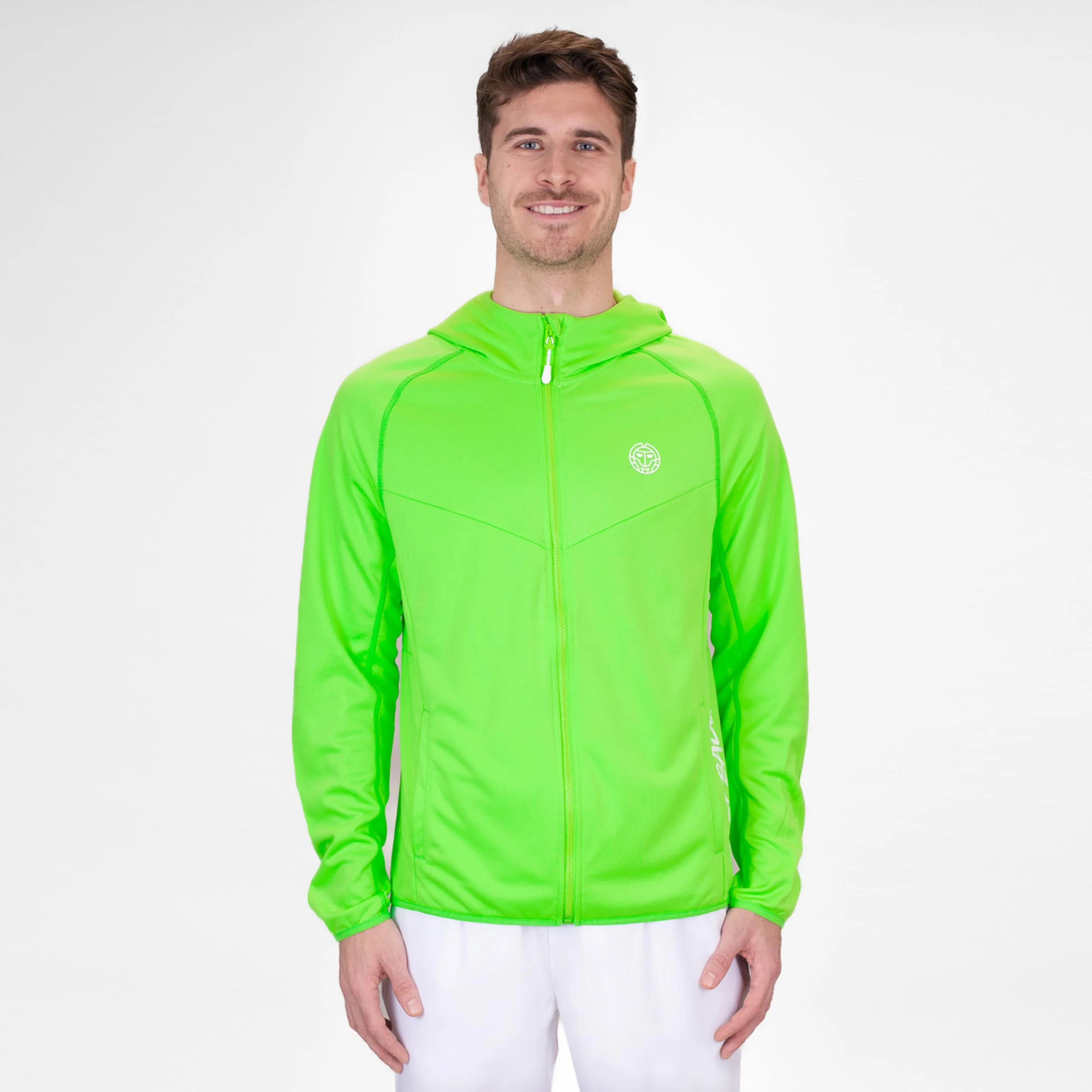 Crew Hood Sweatjacke Herren-Neongrün