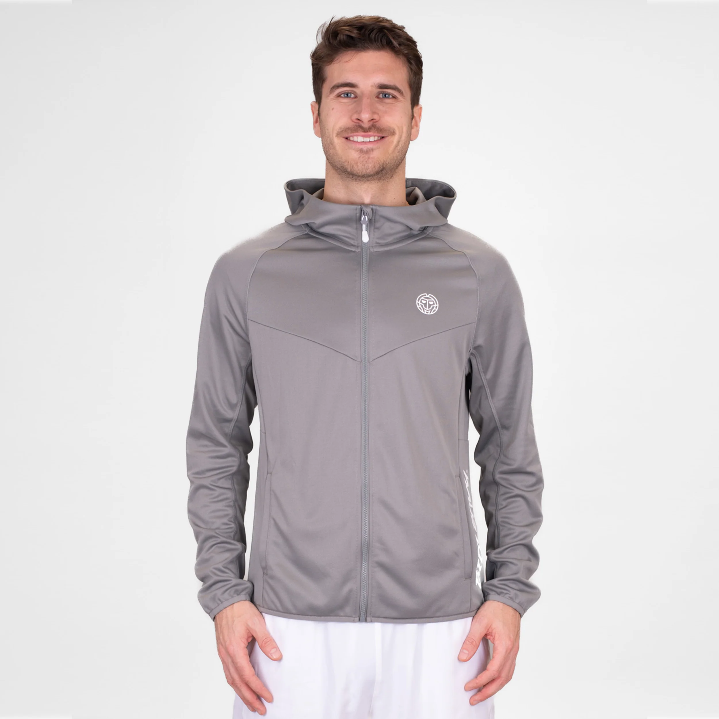 Crew Hood Trainingsjacke Herren-Grau - Image 6