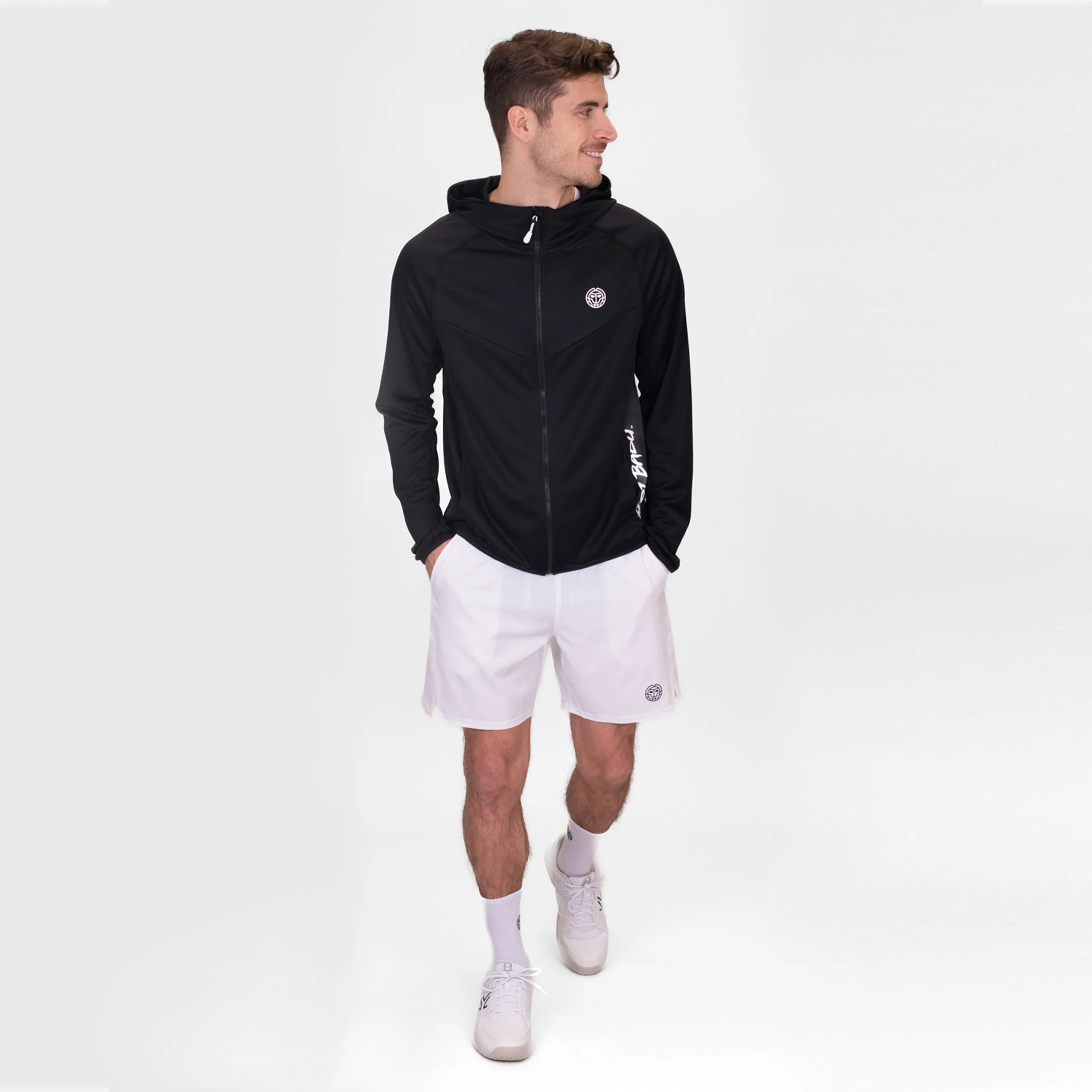 Crew Hood Trainingsjacke Herren-Schwarz - Image 9