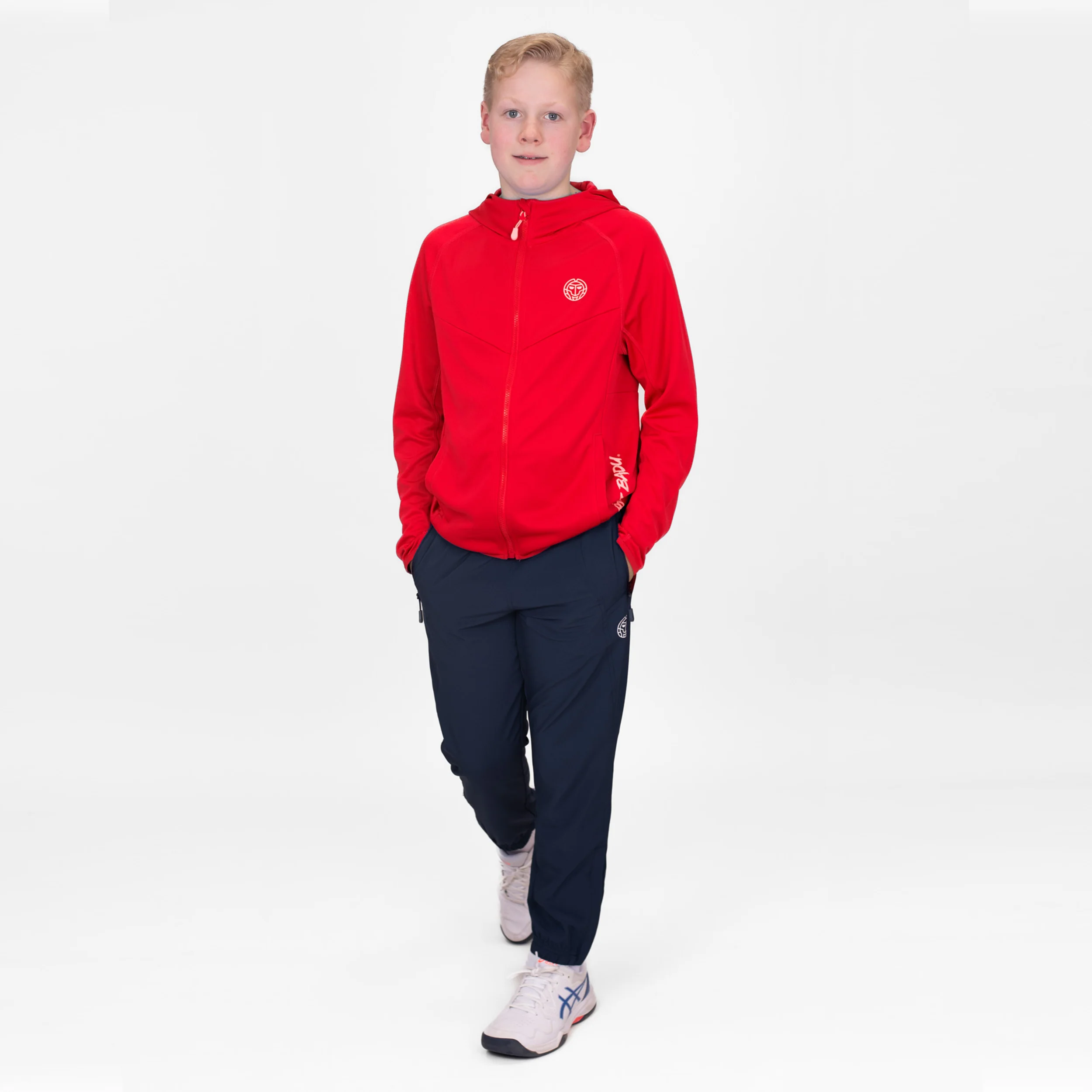 Crew Hood Trainingsjacke Jungen-Rot - Image 9