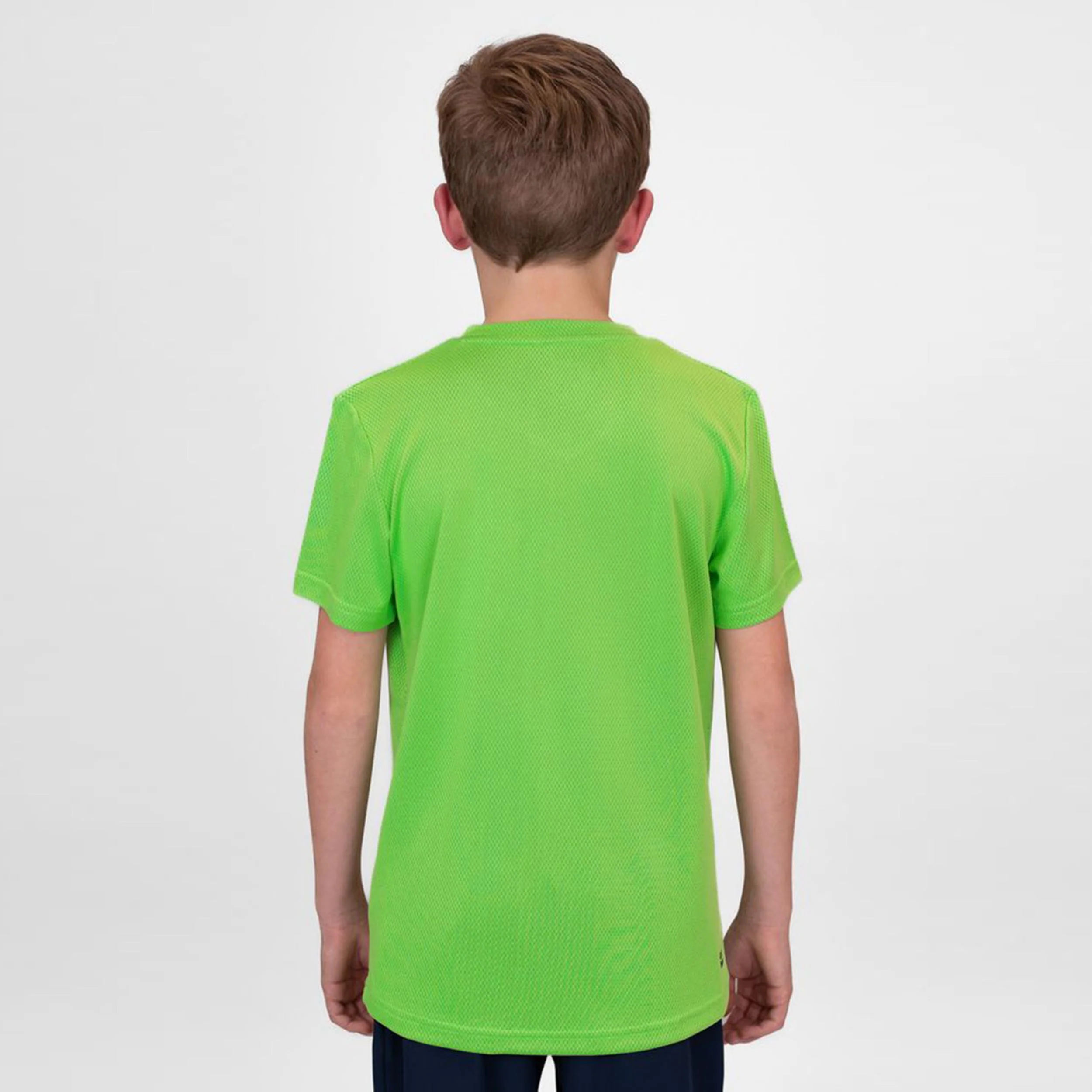 Crew Inside Out V-Neck T-Shirt Jungen-Neongrün,Dunkelblau - Image 5
