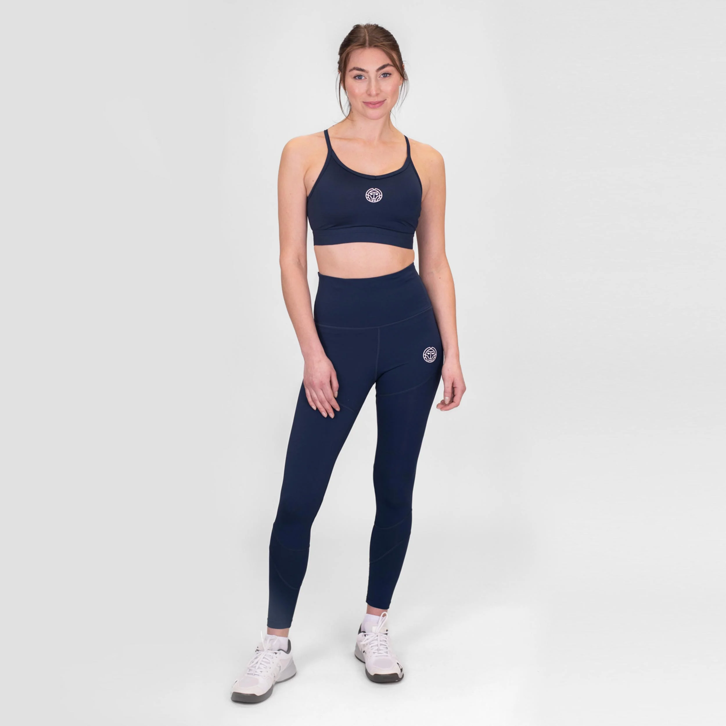 Crew Low Support Strappy Sport-BH Damen-Dunkelblau - Image 5