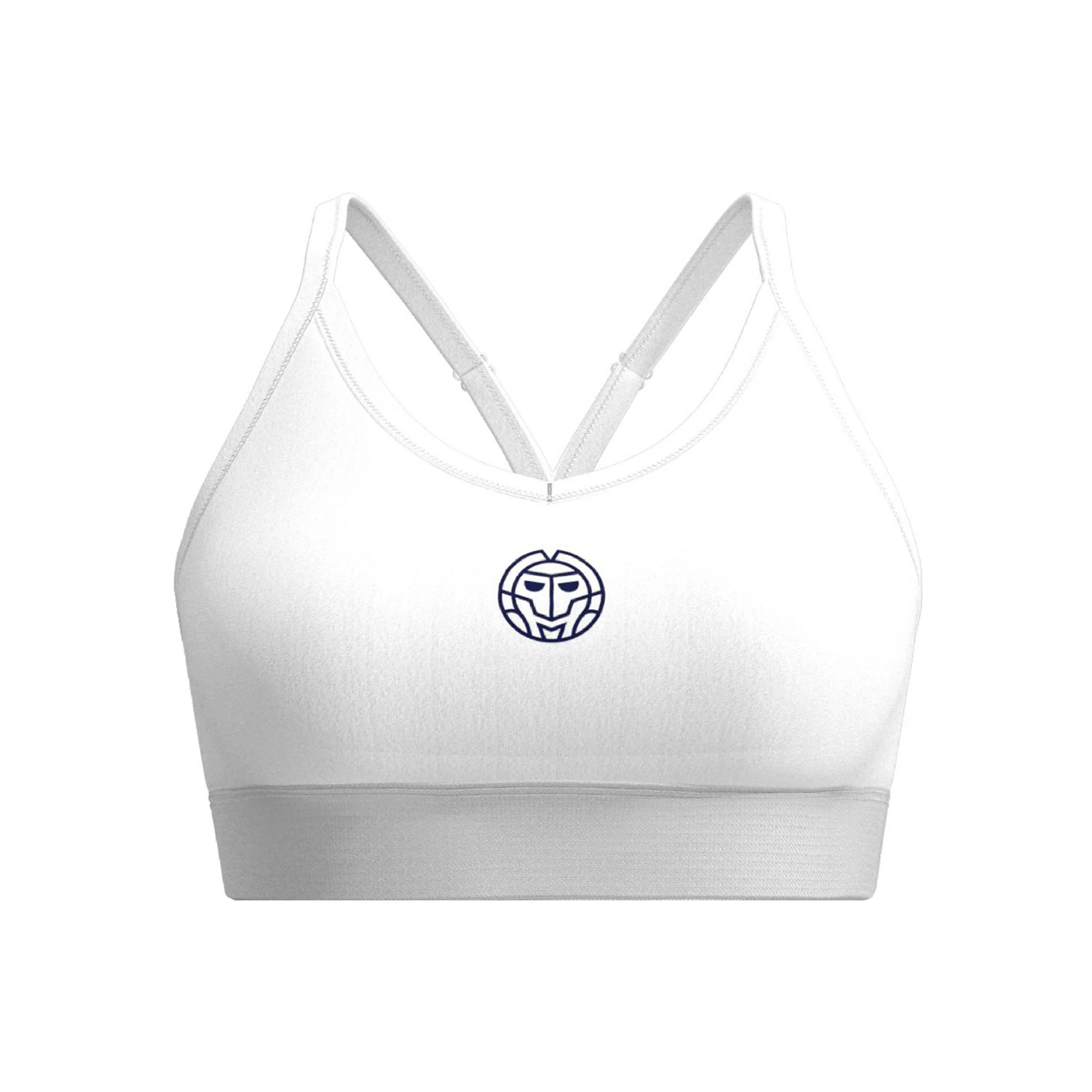 Crew Low Support Strappy Sport-BH Damen-Weiß