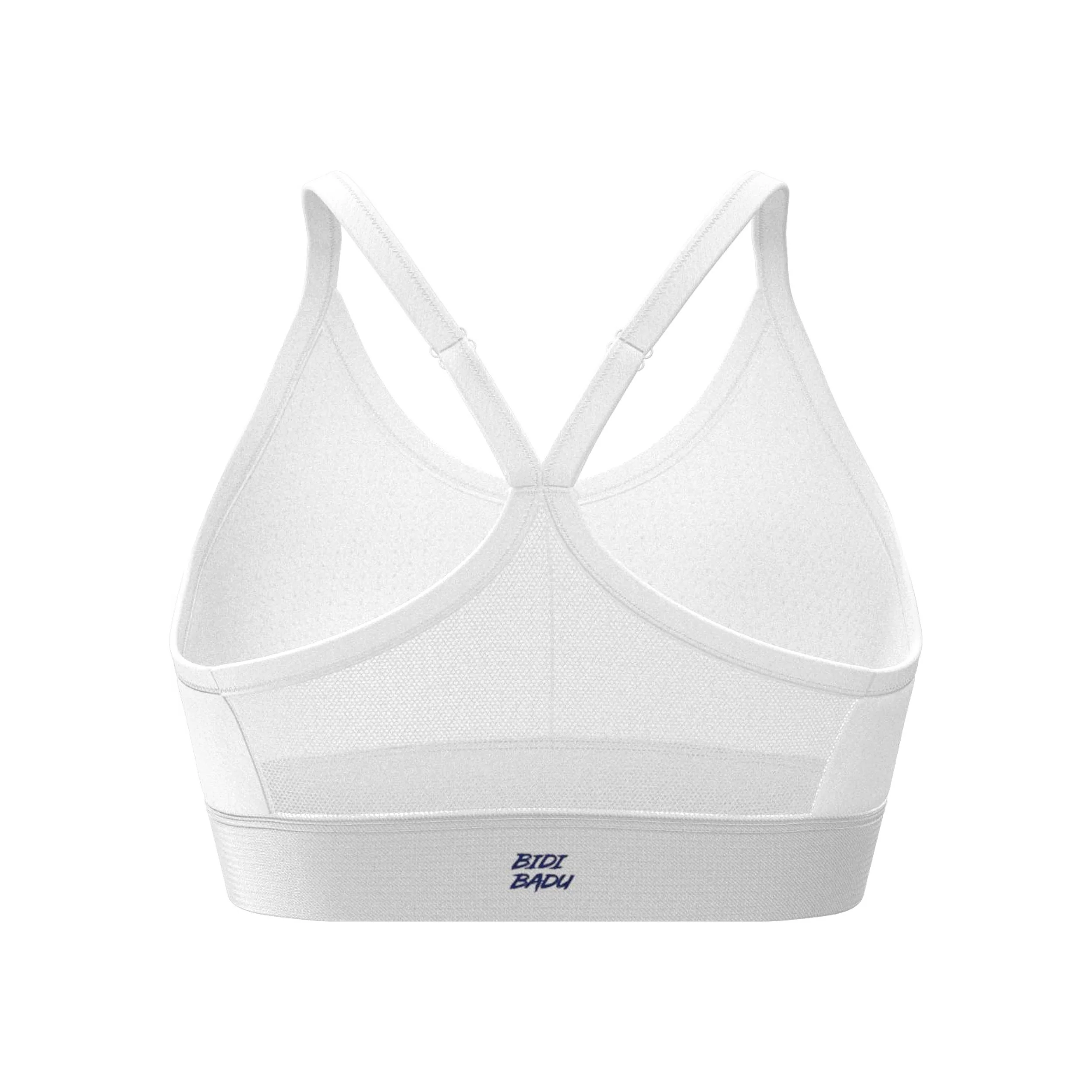 Crew Low Support Strappy Sport-BH Damen-Weiß - Image 2