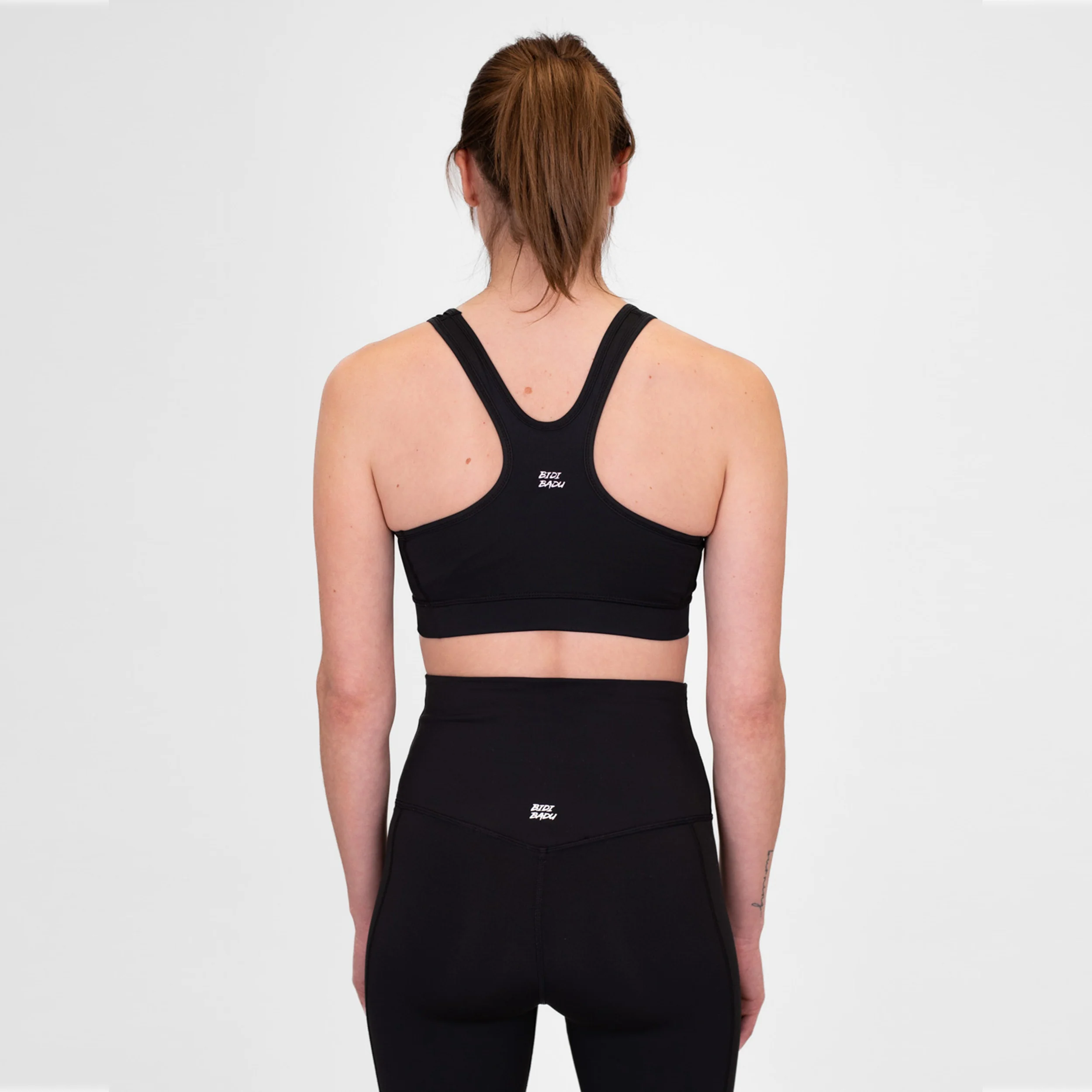 Crew Medium Support Sport-BH Damen-Schwarz - Image 6